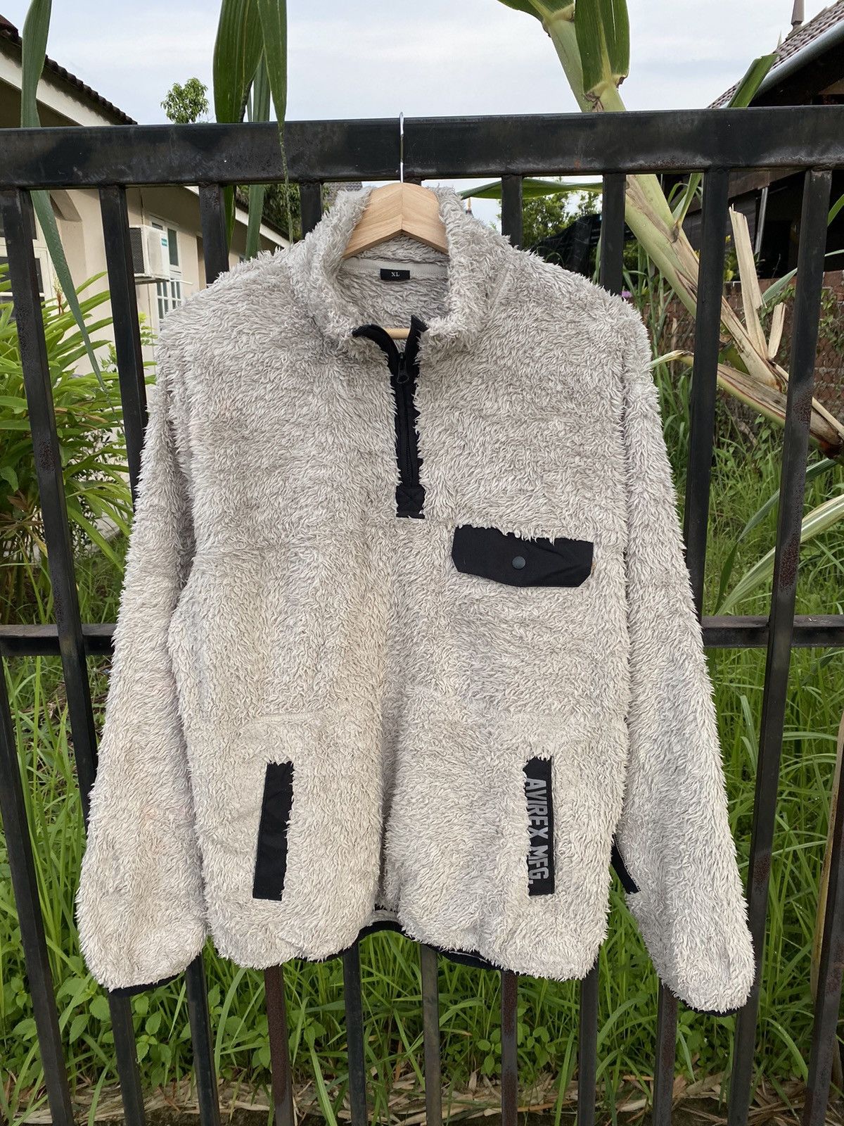 Avirex GONE 🔥 Vintage Avirex MFG Sherpa Fleece Sweatshirt Size US XL / EU 56 / 4 - 1 Thumbnail
