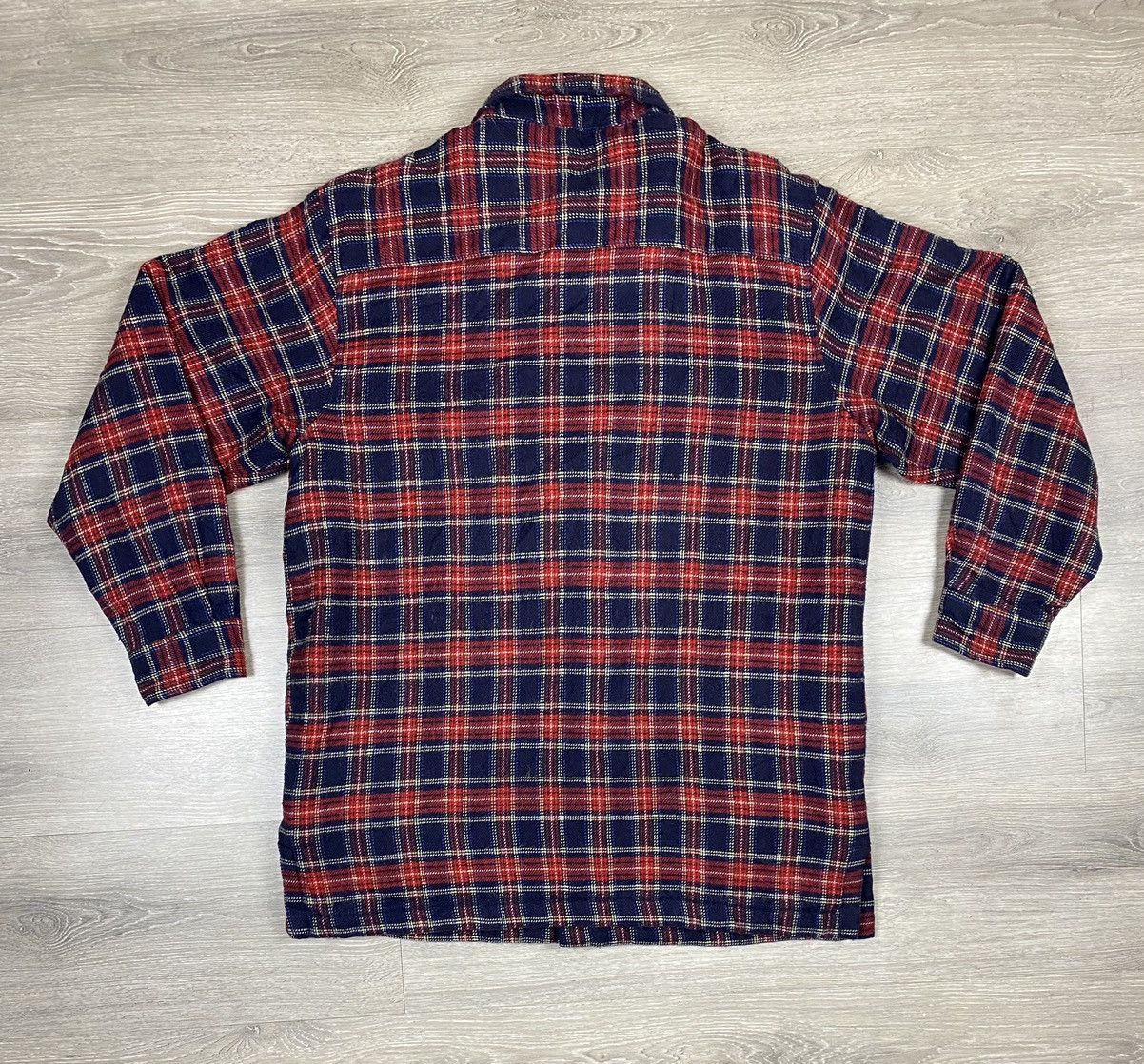 Flannel STEAL🔥Vtg Checkered Flannel Thick Puffer Coat Shirt Jacket Size US L / EU 52-54 / 3 - 13 Thumbnail
