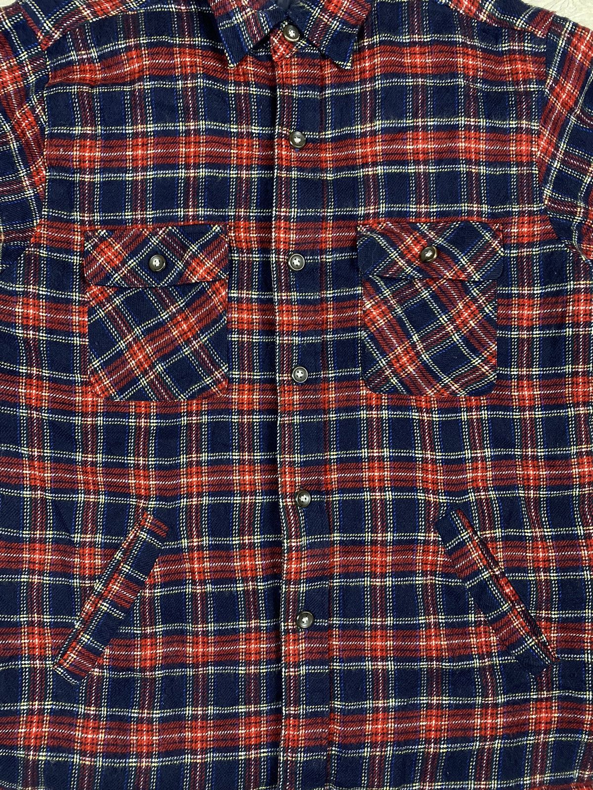 Flannel STEAL🔥Vtg Checkered Flannel Thick Puffer Coat Shirt Jacket Size US L / EU 52-54 / 3 - 5 Thumbnail