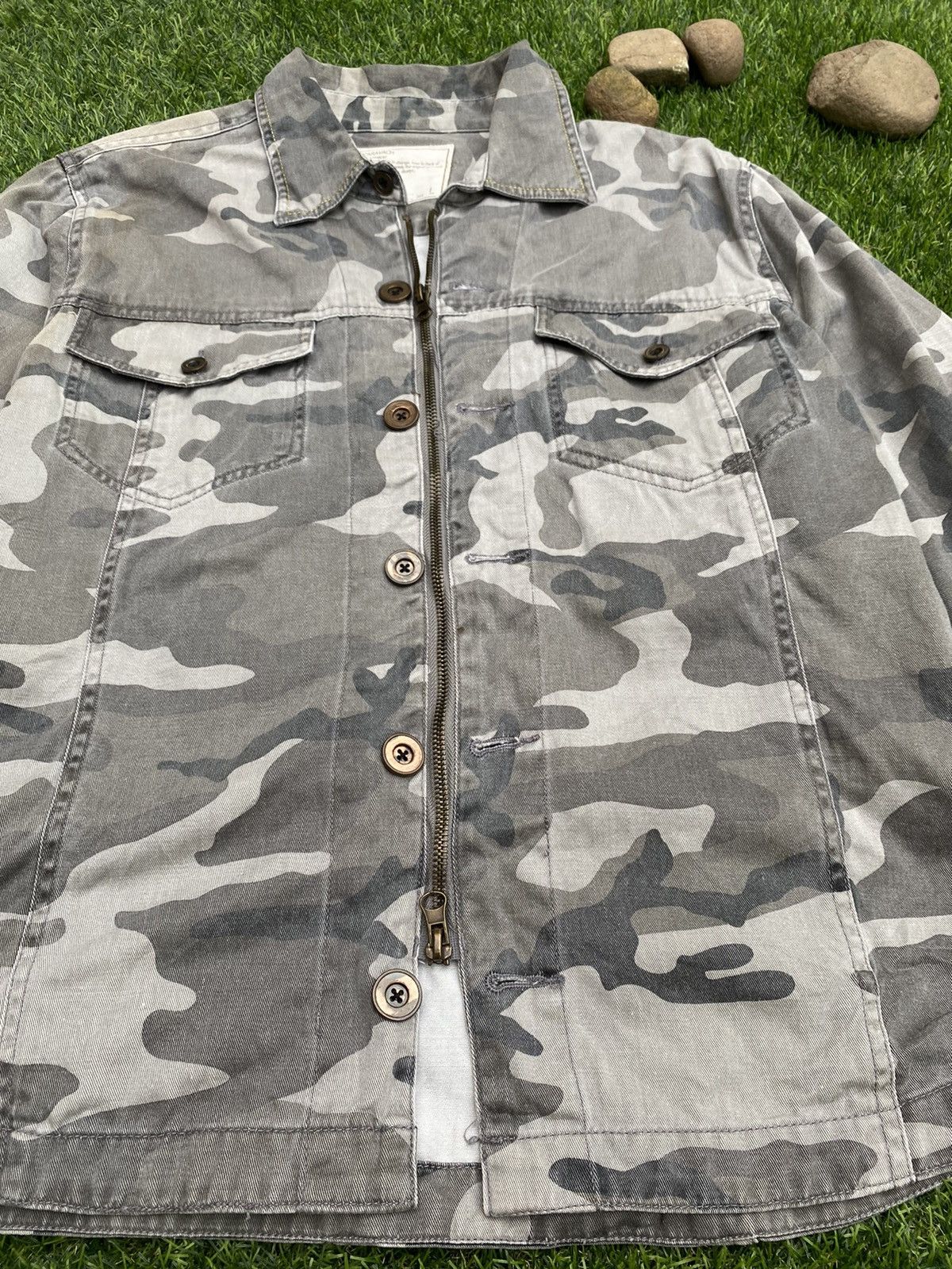 Vintage Vintage Caravach Army Zip Up Jacket Size US L / EU 52-54 / 3 - 2 Thumbnail