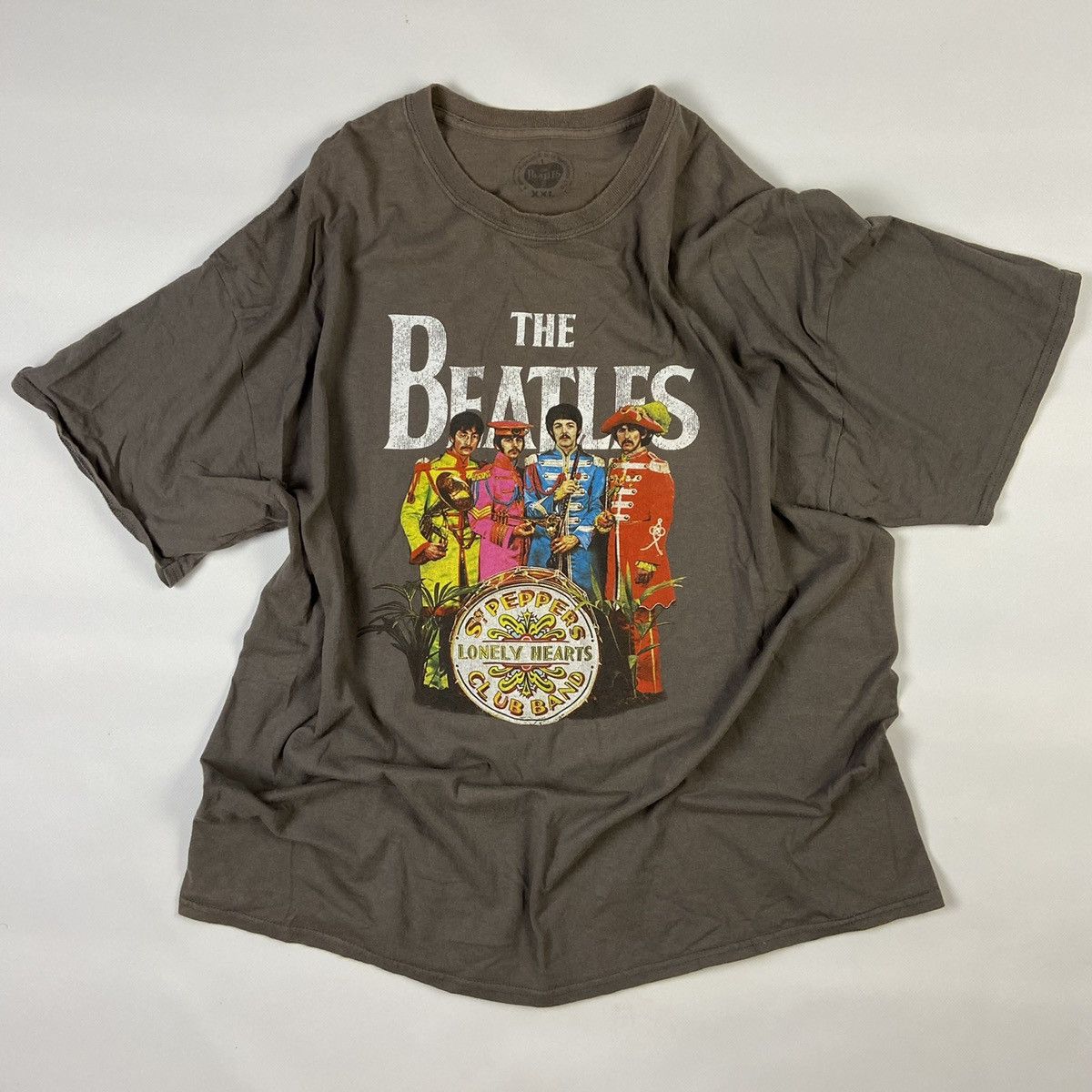 ARCHIVE BROWN VINTAGE THE BEATLES TRIBUTE SUN FADED TEE