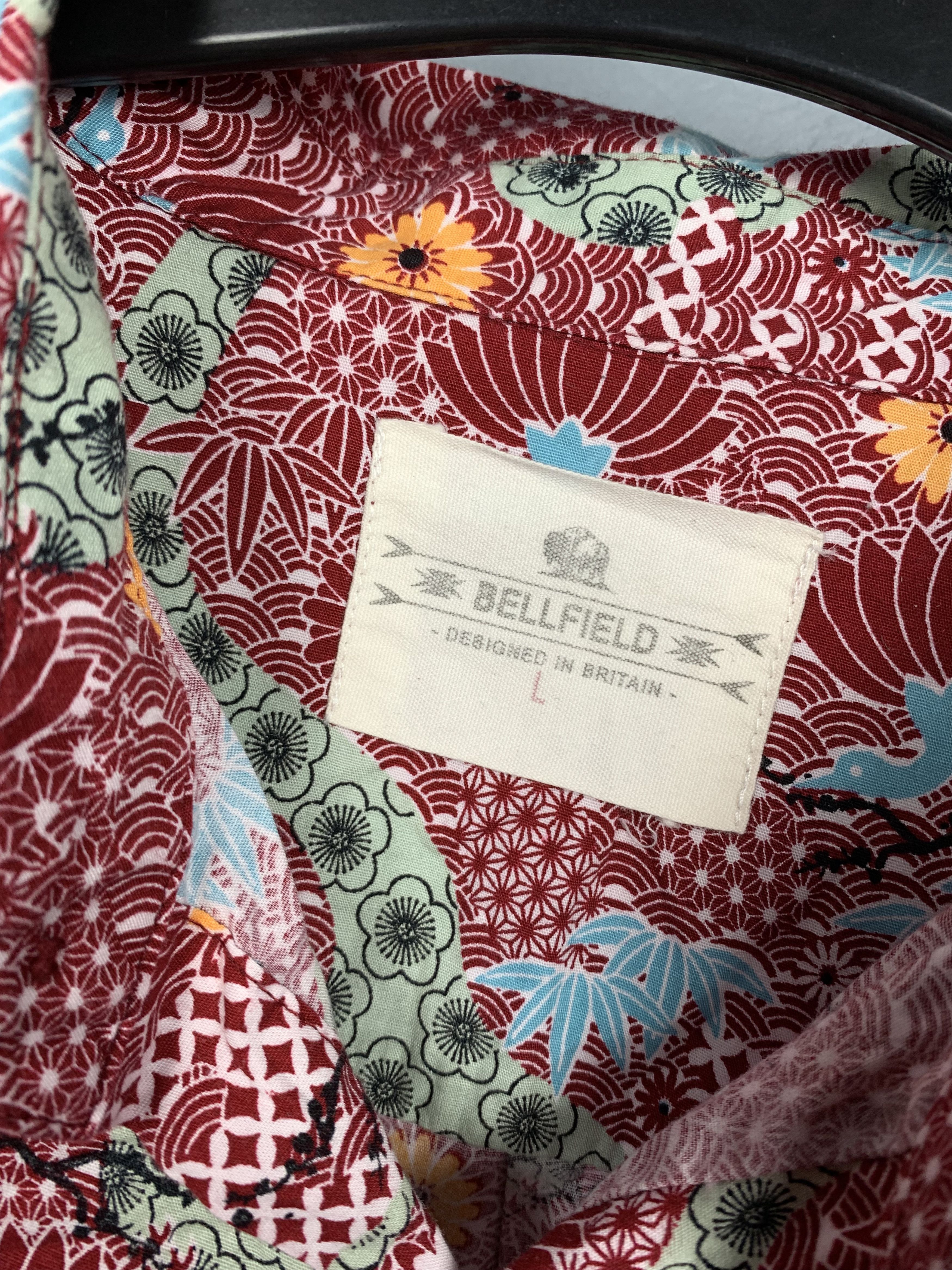 Bellfield Bellfield Hawaiian Shirt Full Printed Size US L / EU 52-54 / 3 - 3 Thumbnail
