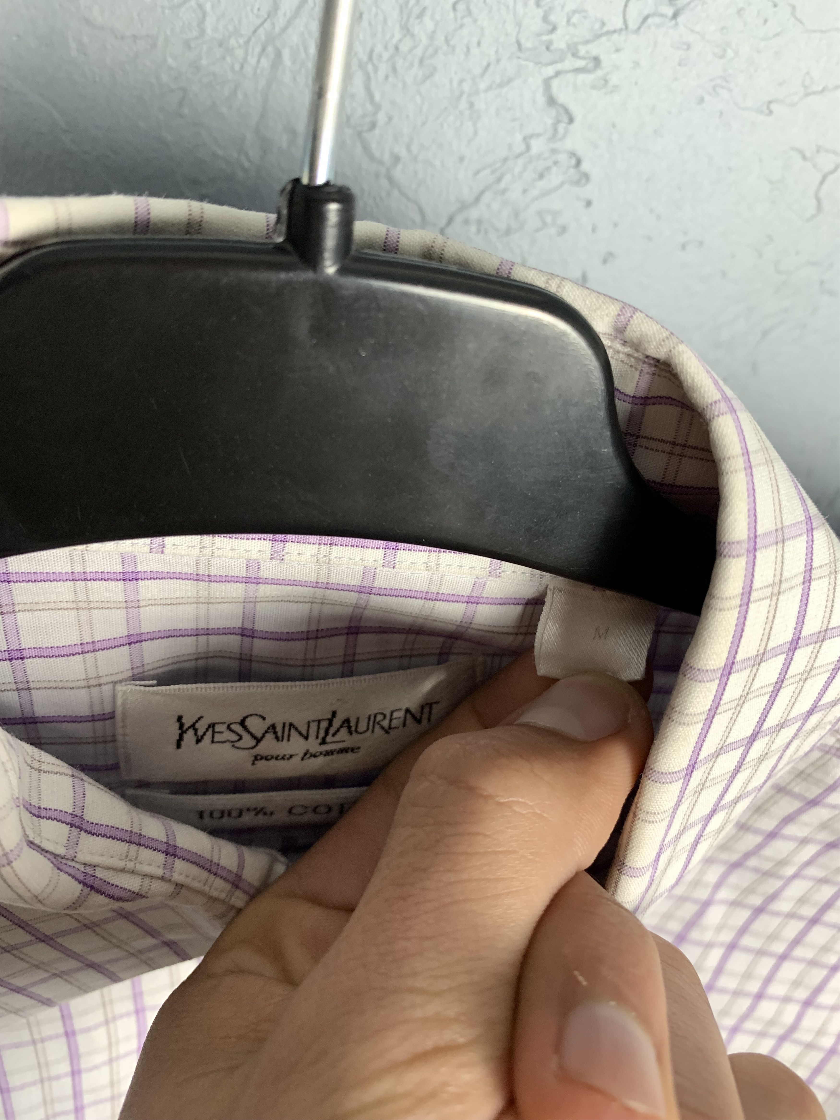Yves Saint Laurent Yves Saint Laurent YSL men's long sleeve shirt Size US M / EU 48-50 / 2 - 3 Thumbnail