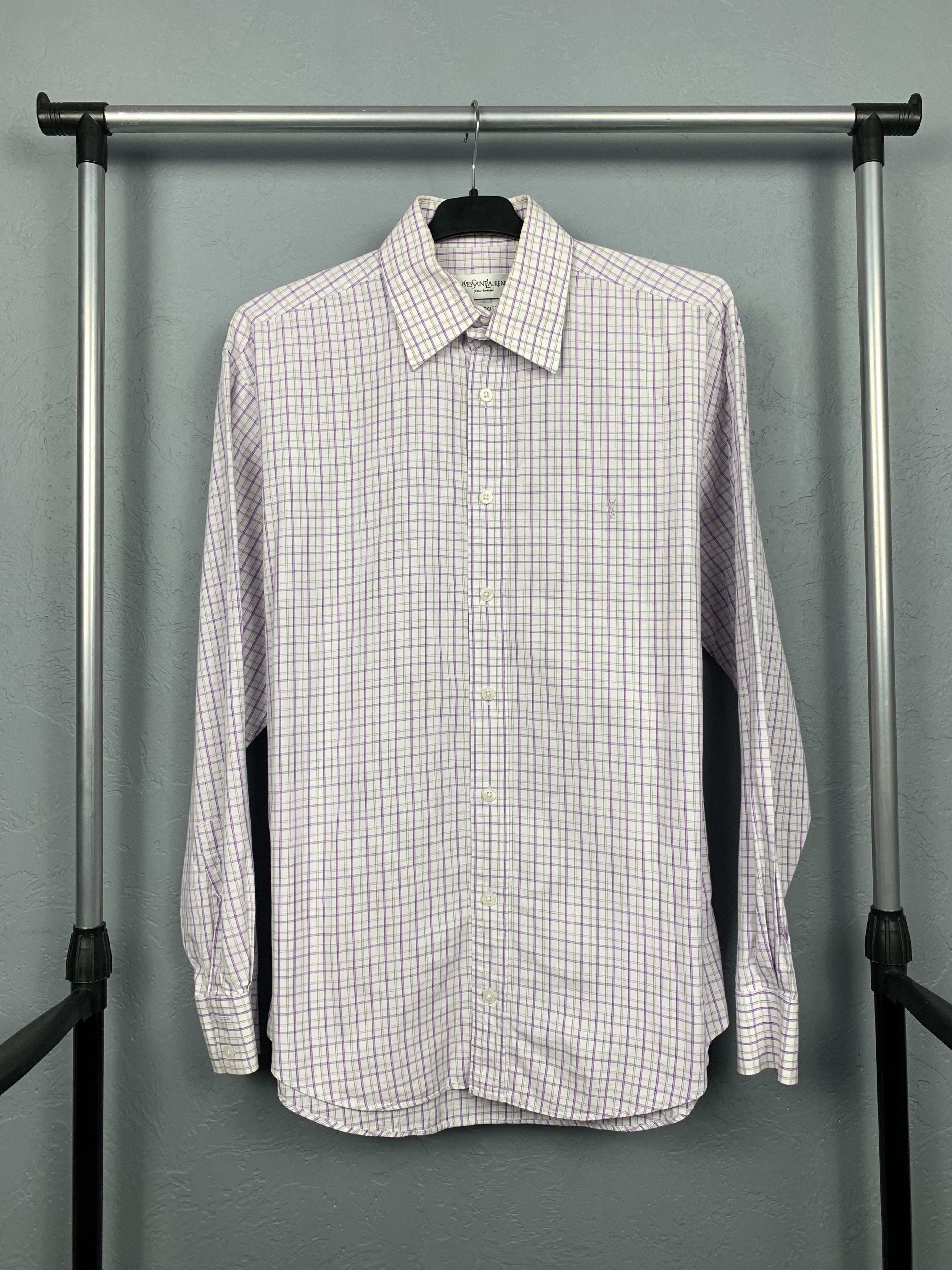 Yves Saint Laurent Yves Saint Laurent YSL men's long sleeve shirt Size US M / EU 48-50 / 2 - 1 Thumbnail