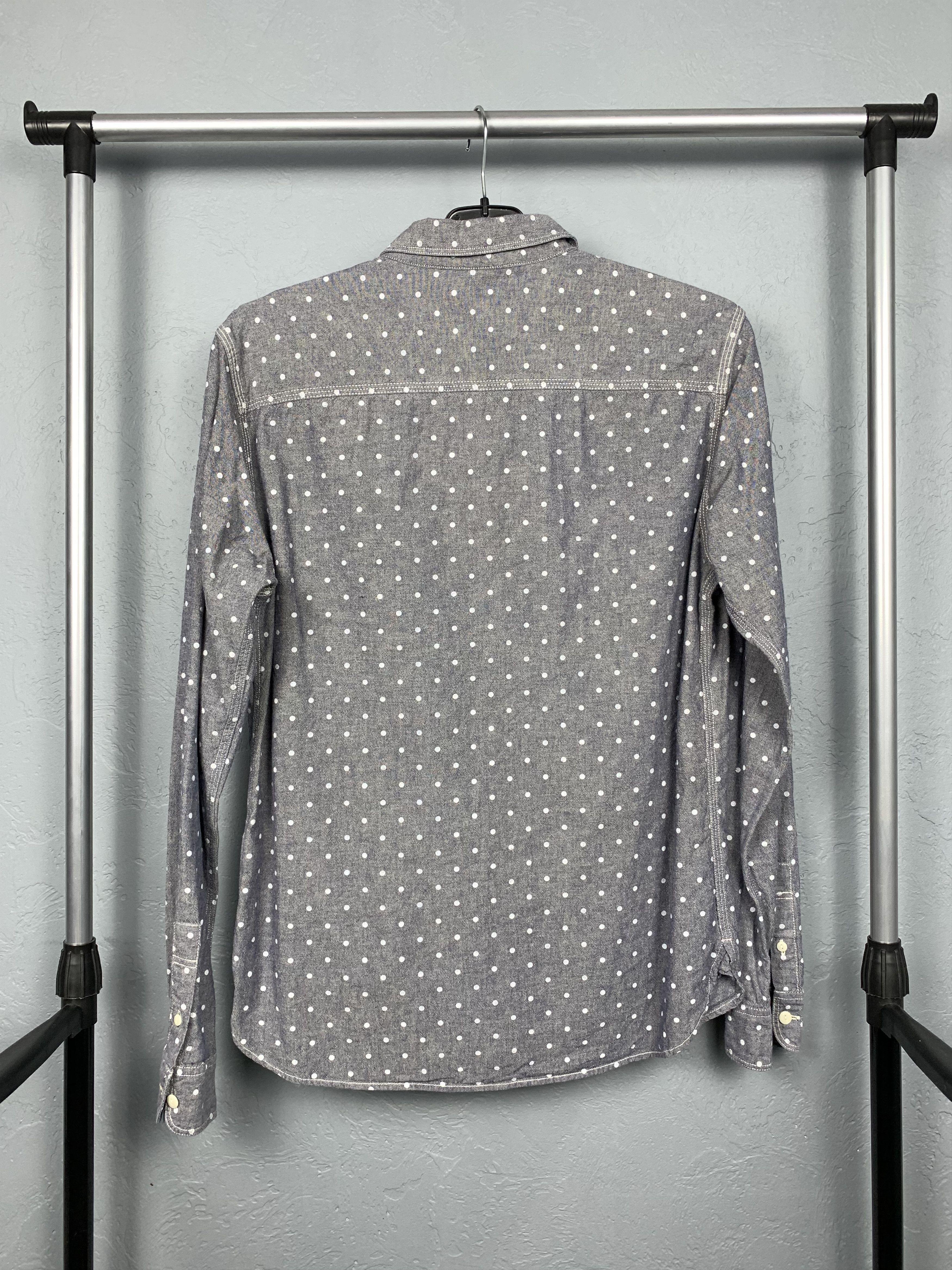 Allsaints Allsaints Birkdale Vintage Mens Long Sleeve Dotted Shirt Size US M / EU 48-50 / 2 - 5 Thumbnail
