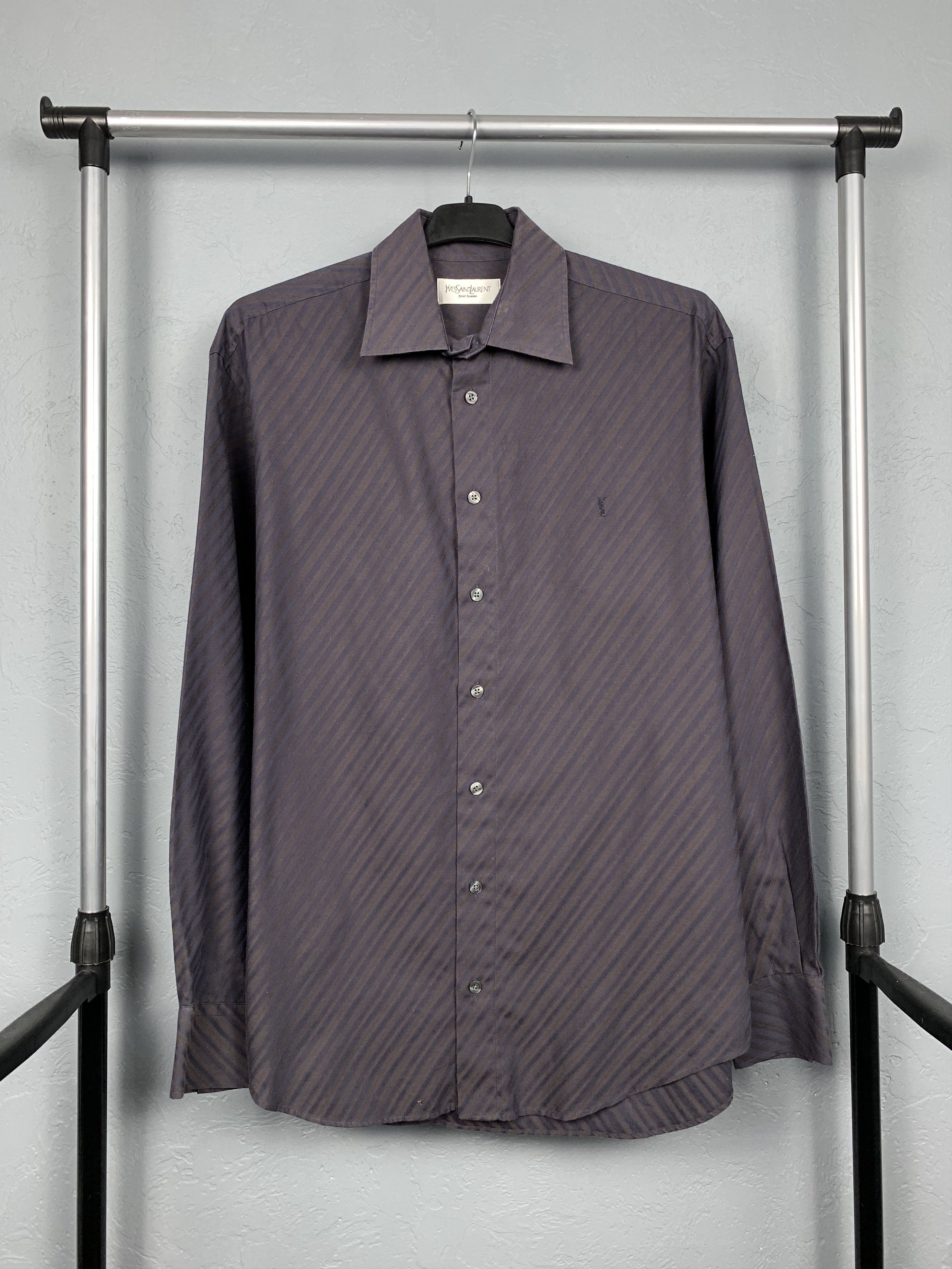 Yves Saint Laurent Vintage Yves Saint Laurent YSL men's shirt Size US M / EU 48-50 / 2 - 1 Thumbnail