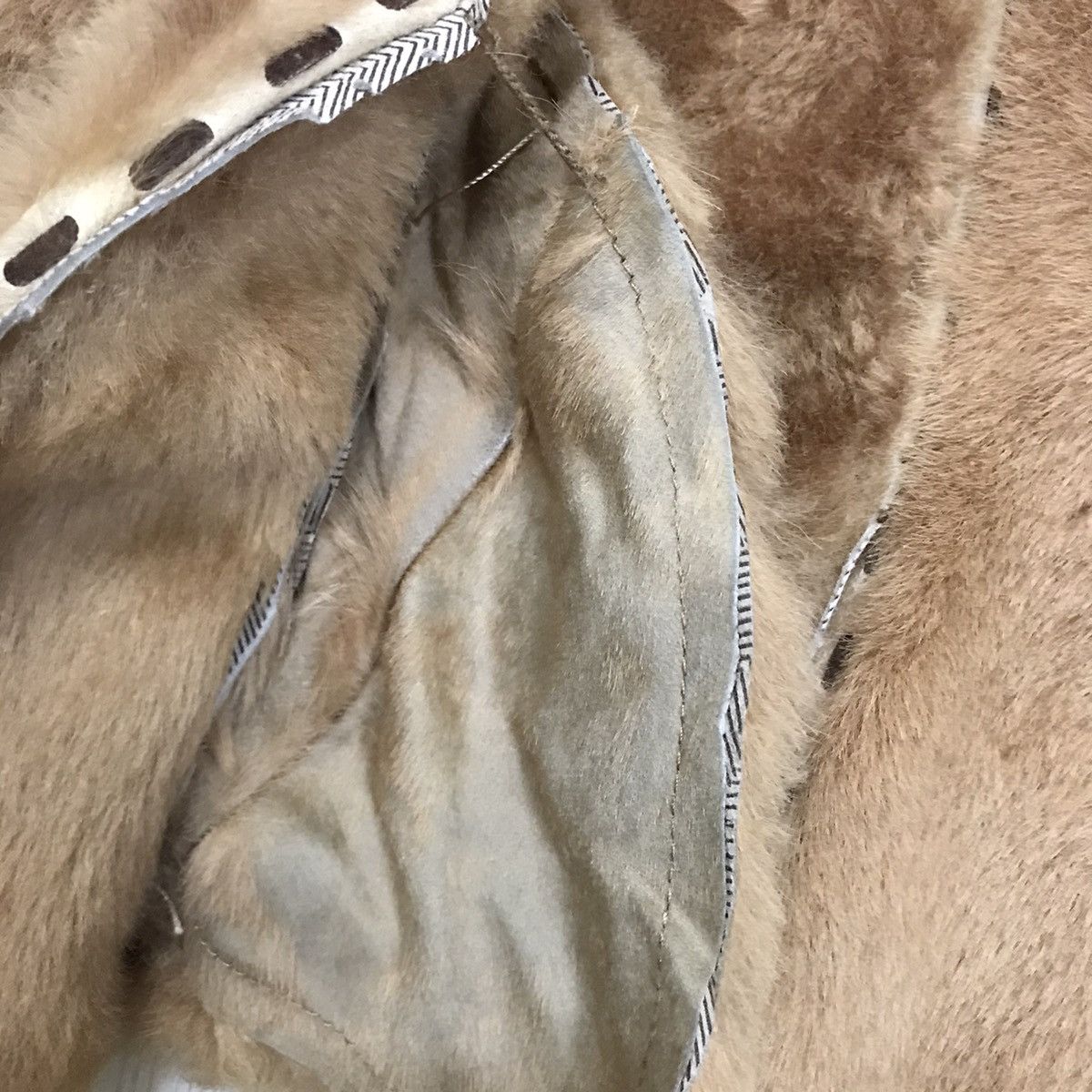 Handmade × Vintage 💥RARE💥 Vintage Handmade Sheep Leather Cropped Jacket Women Size M / US 6-8 / IT 42-44 - 9 Thumbnail