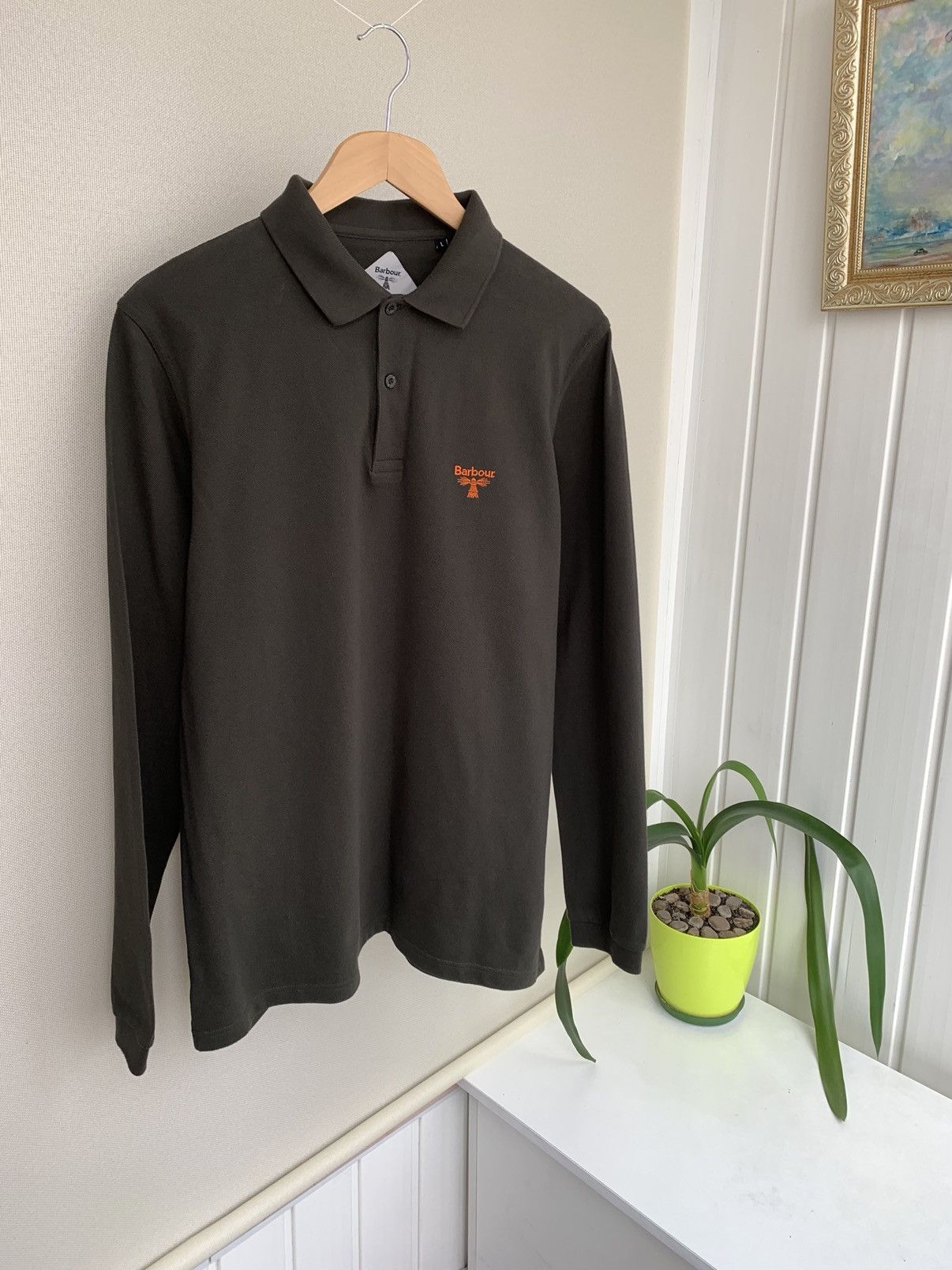Barbour Barbour Long Sleeve Polo Shirt Men’s Size M-L Size US L / EU 52-54 / 3 - 1 Thumbnail