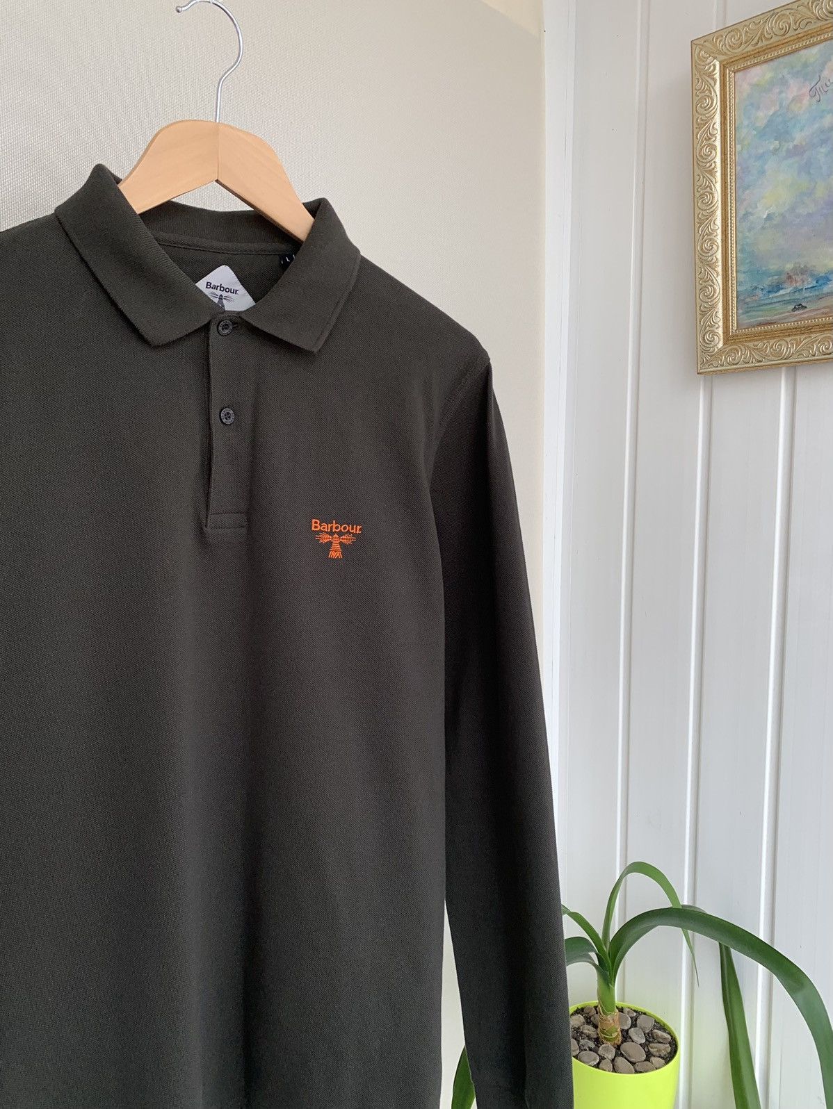 Barbour Barbour Long Sleeve Polo Shirt Men’s Size M-L Size US L / EU 52-54 / 3 - 2 Thumbnail