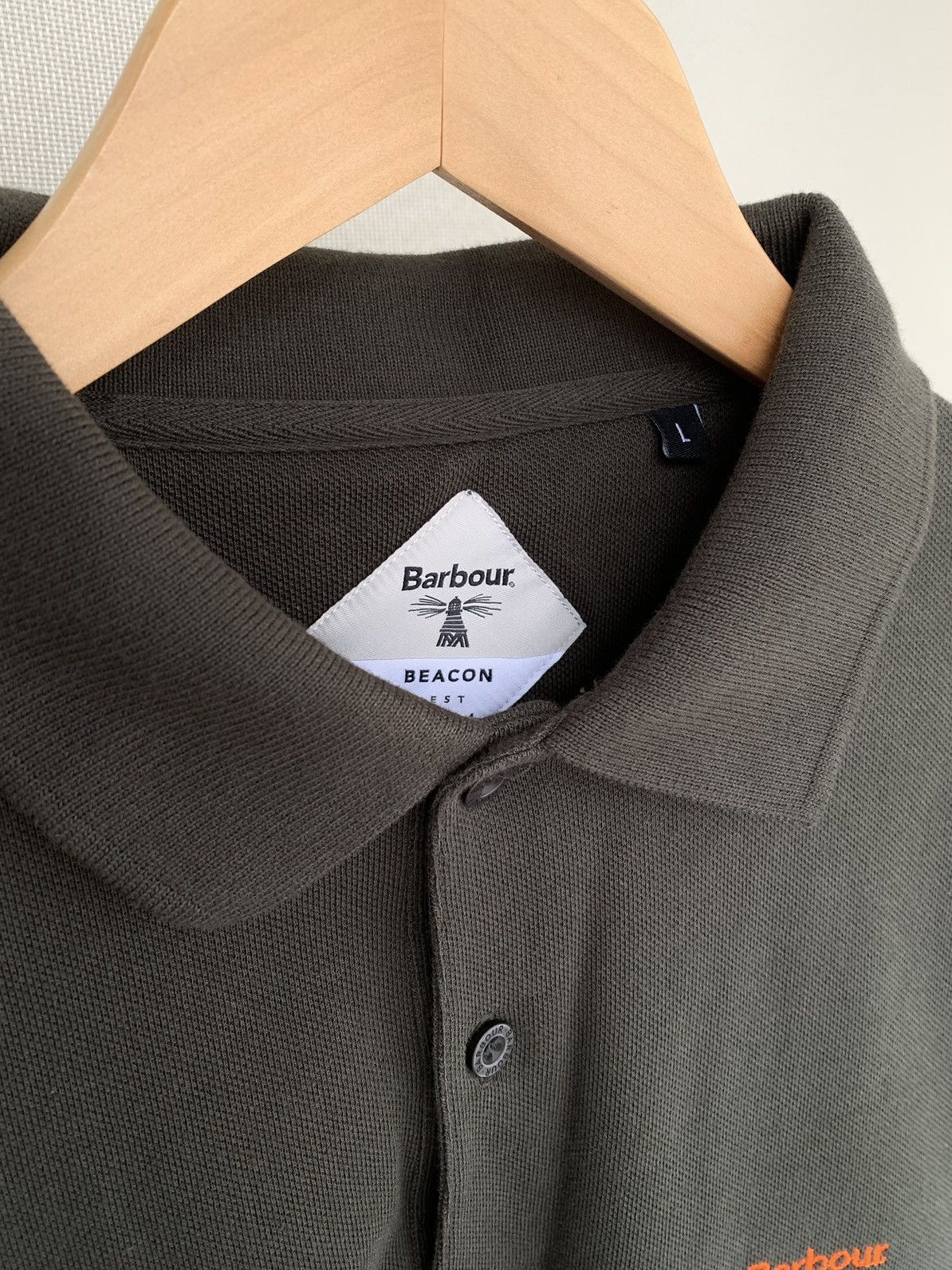 Barbour Barbour Long Sleeve Polo Shirt Men’s Size M-L Size US L / EU 52-54 / 3 - 3 Thumbnail