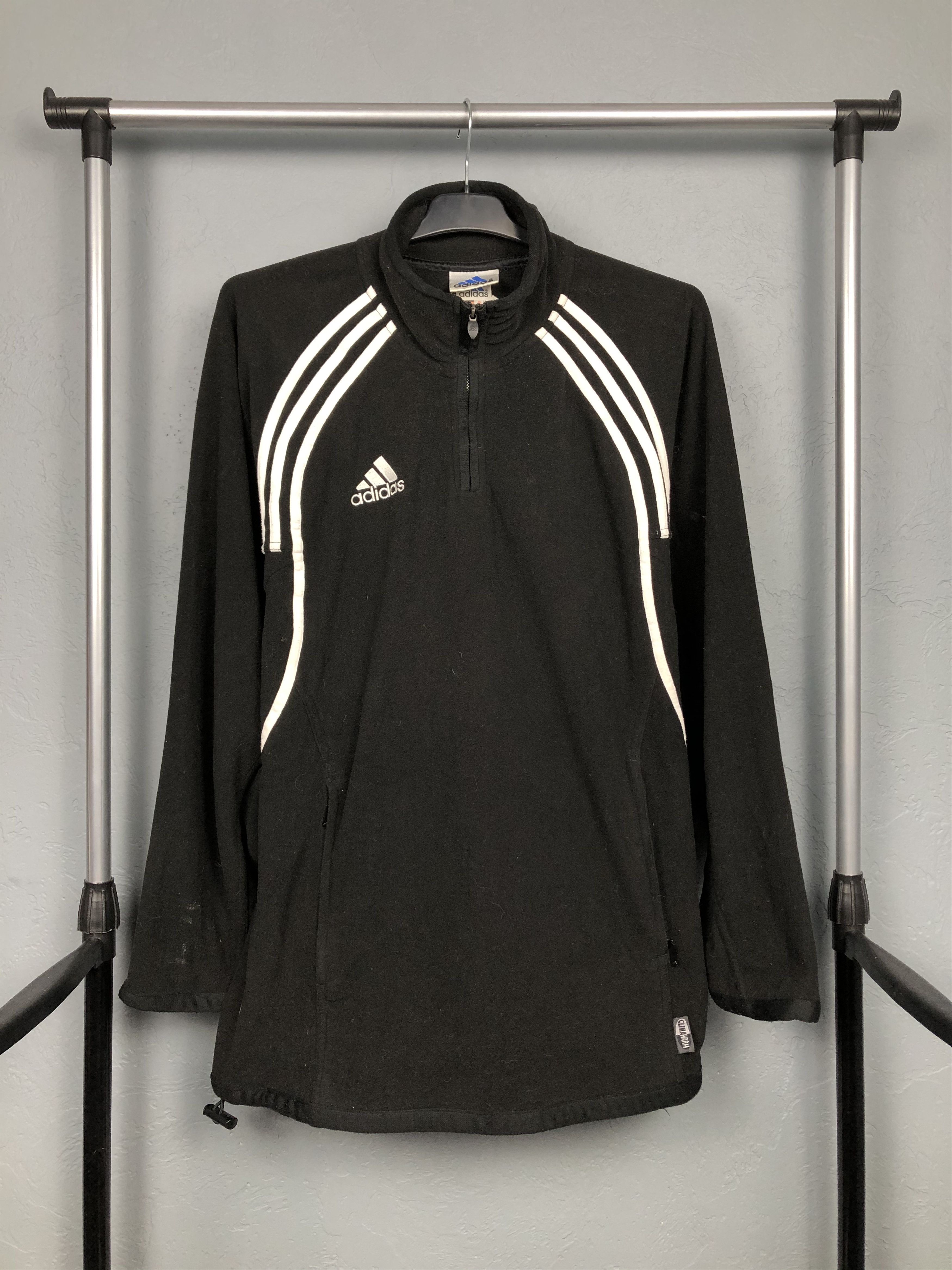 Adidas Adidas Vintage Mens Fleece Quarter 1\4 Zip Jacket Size US M / EU 48-50 / 2 - 1 Thumbnail