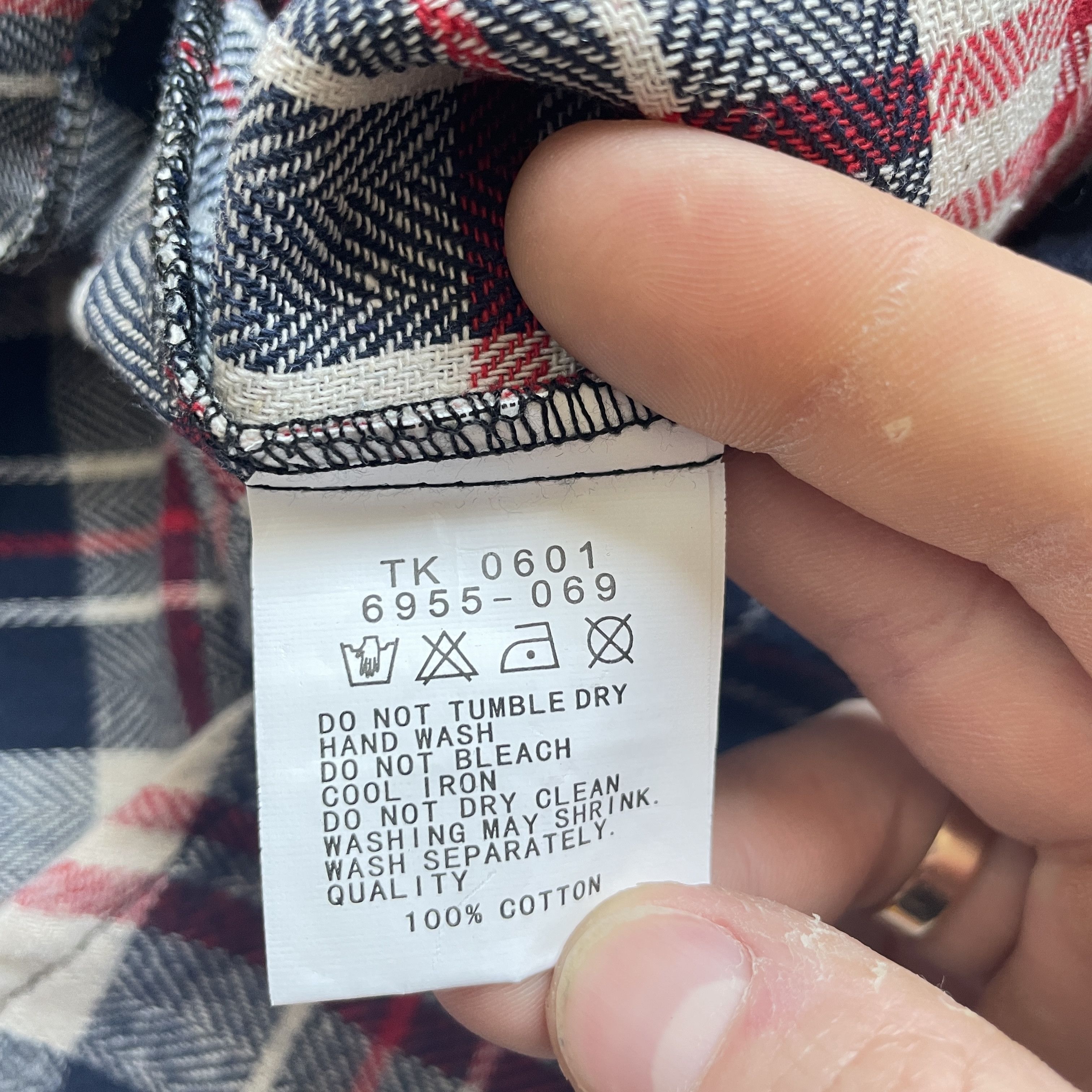 Comme des Garcons H&M x Comme des Garcons Womens Plaid Flannel Shirt Size S Size S / US 4 / IT 40 - 8 Thumbnail