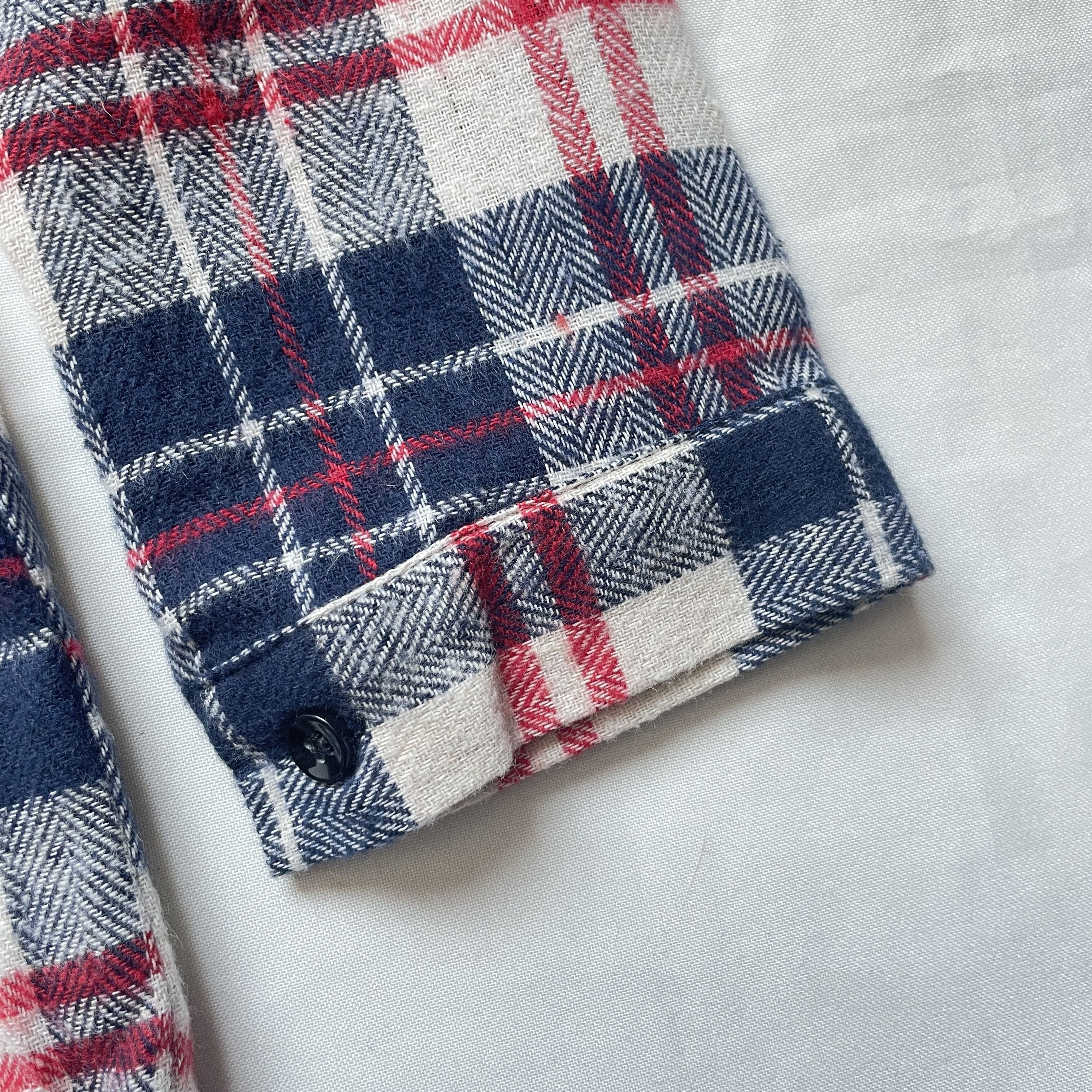 Comme des Garcons H&M x Comme des Garcons Womens Plaid Flannel Shirt Size S Size S / US 4 / IT 40 - 6 Thumbnail