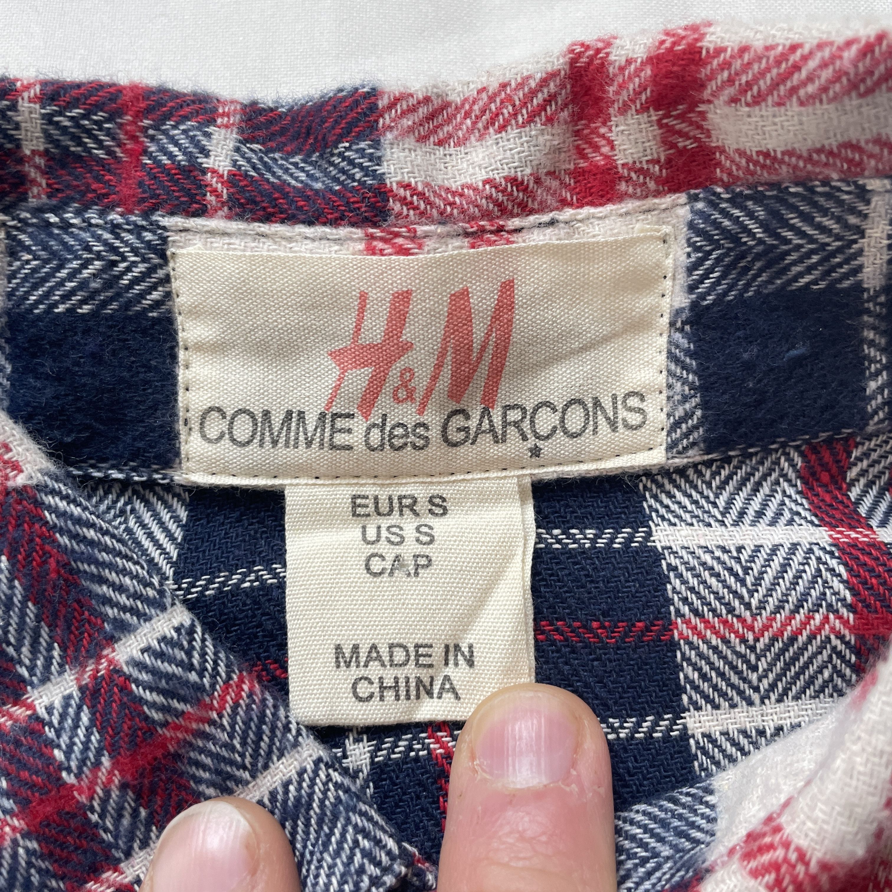 Comme des Garcons H&M x Comme des Garcons Womens Plaid Flannel Shirt Size S Size S / US 4 / IT 40 - 7 Thumbnail