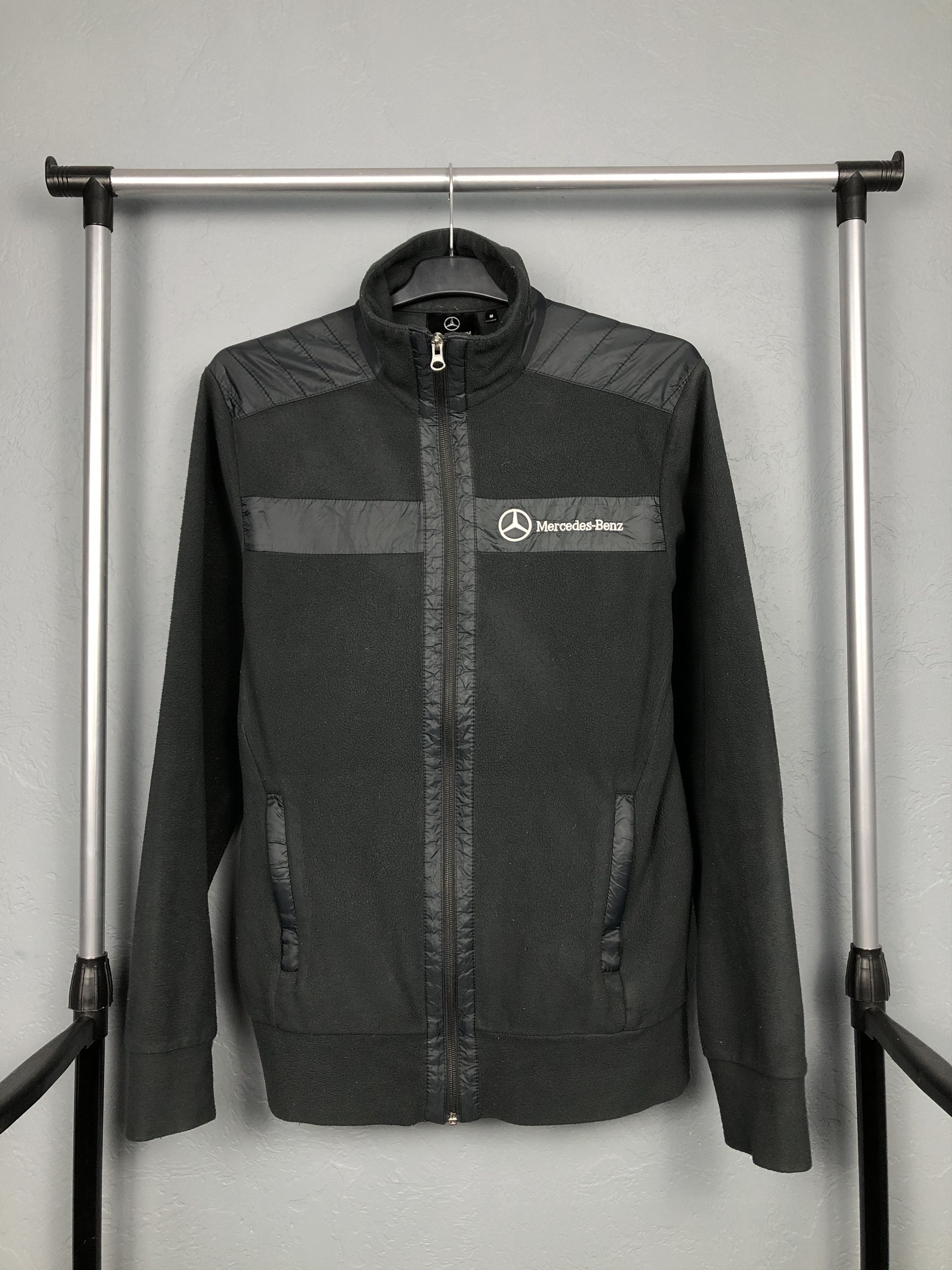 Mercedes-Benz Mercedes Benz Vintage Mens Fleece Jacket Size US M / EU 48-50 / 2 - 1 Thumbnail