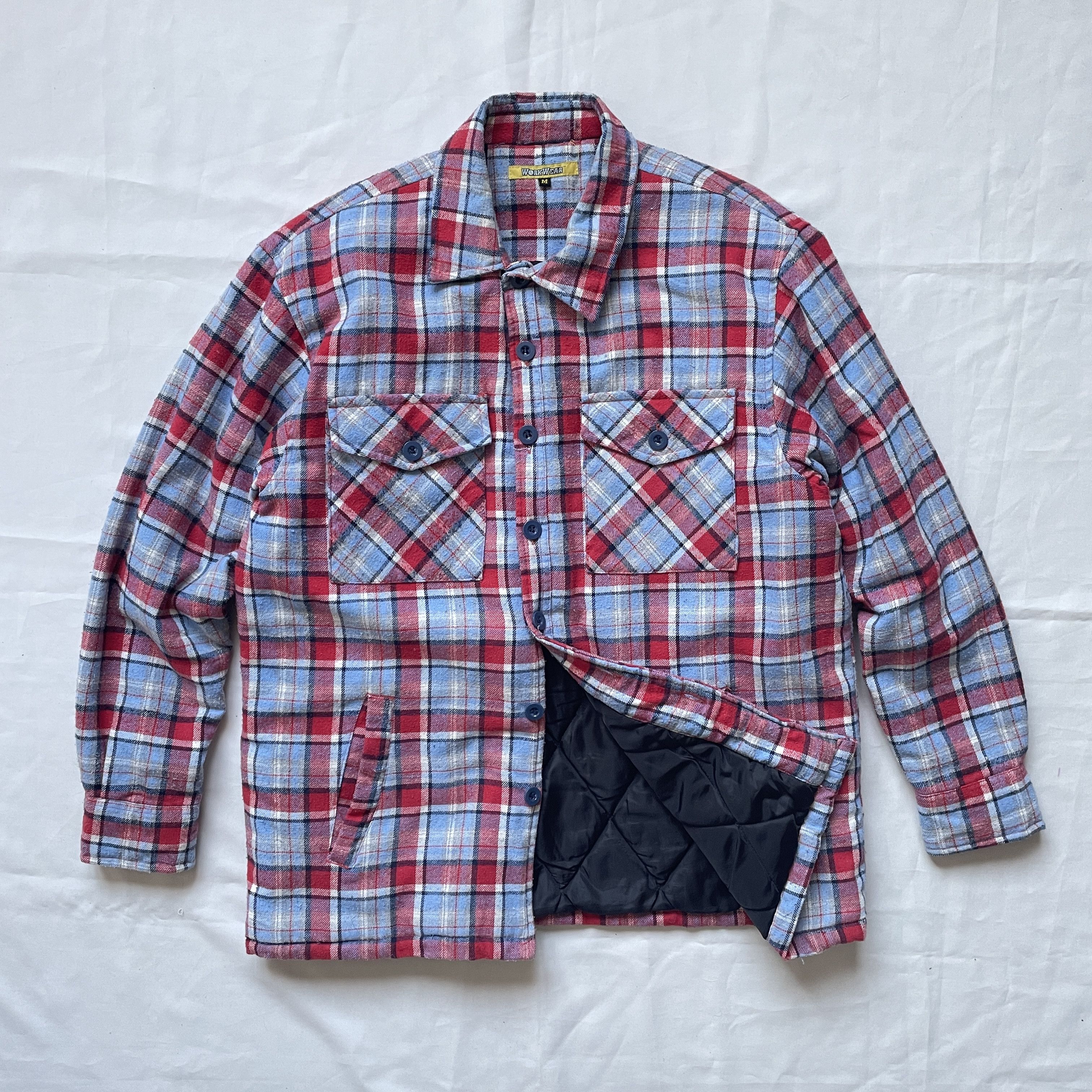 Flannel Vintage Padded Flannel Overshirt Size M Size US M / EU 48-50 / 2 - 1 Thumbnail