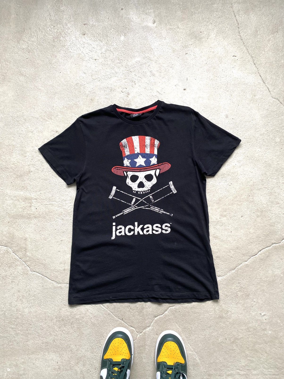 VINTAGE Y2K JACASS MTV RARE AMAZING FADED T SHIRT
