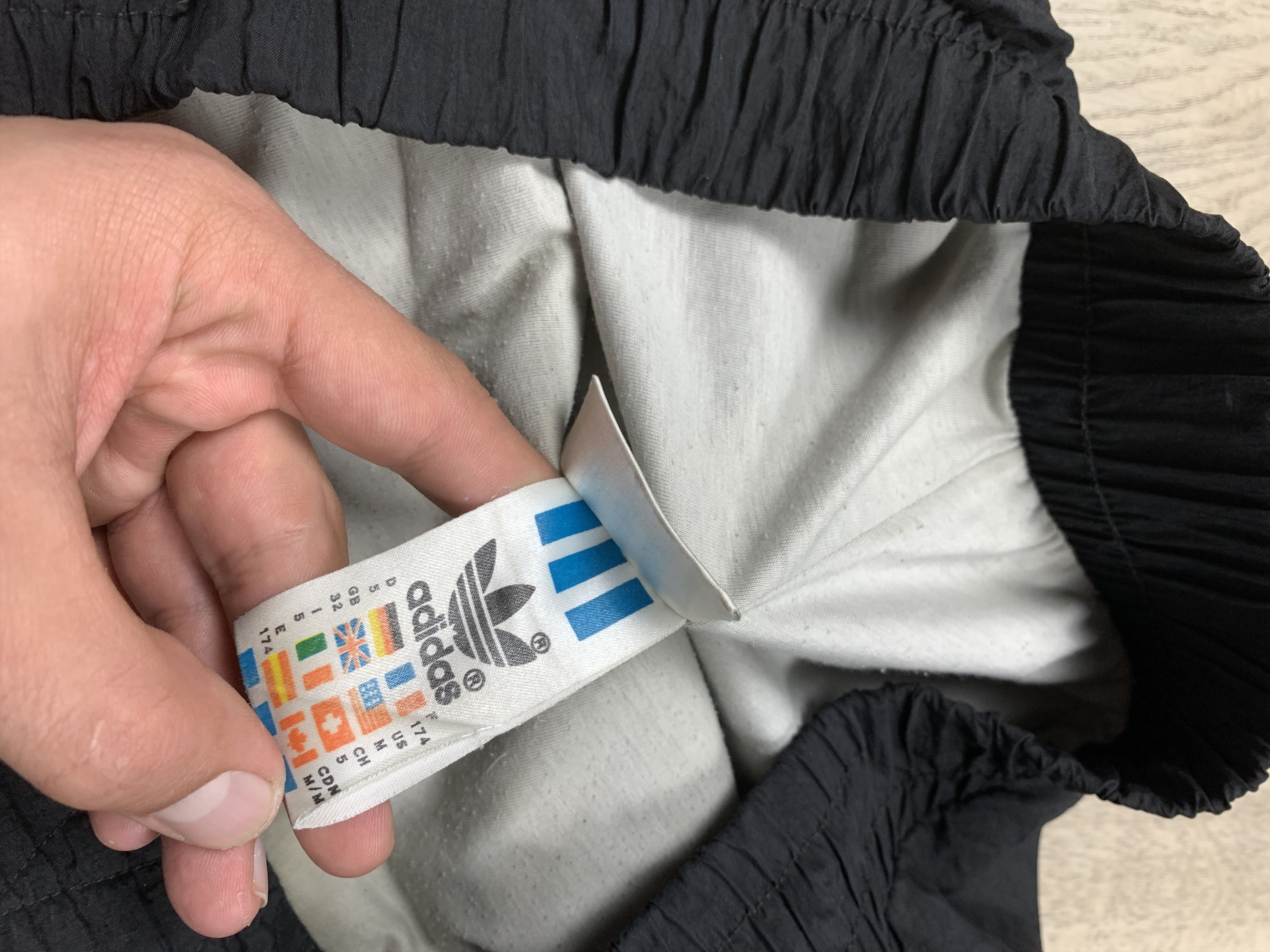 Adidas × Vintage Adidas 90s Vintage Nylon Mens Track Pants Drill Size US 32 / EU 48 - 5 Thumbnail