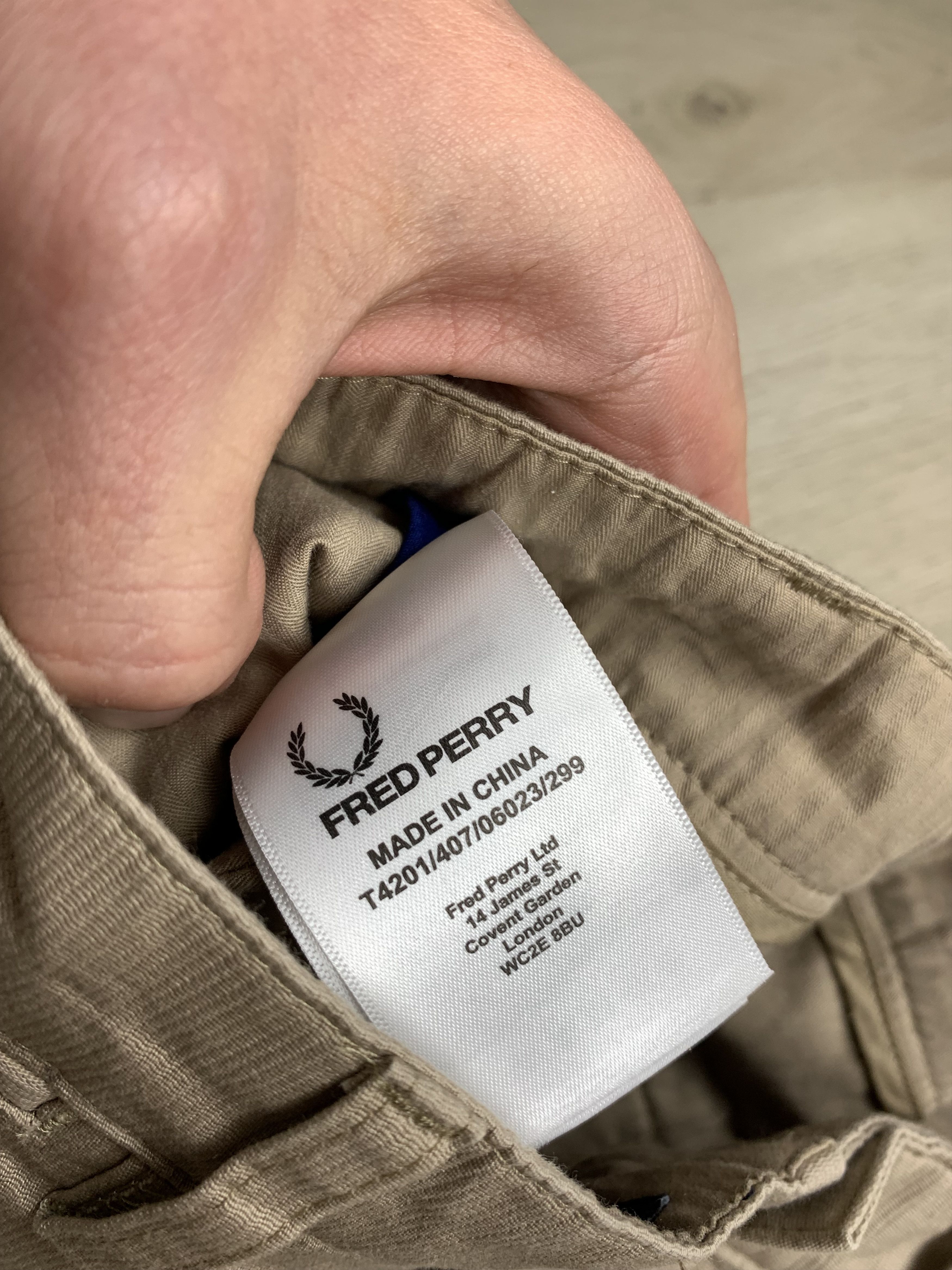 Fred Perry Fred Perry Mens Chino Pants Size US 32 / EU 48 - 10 Thumbnail