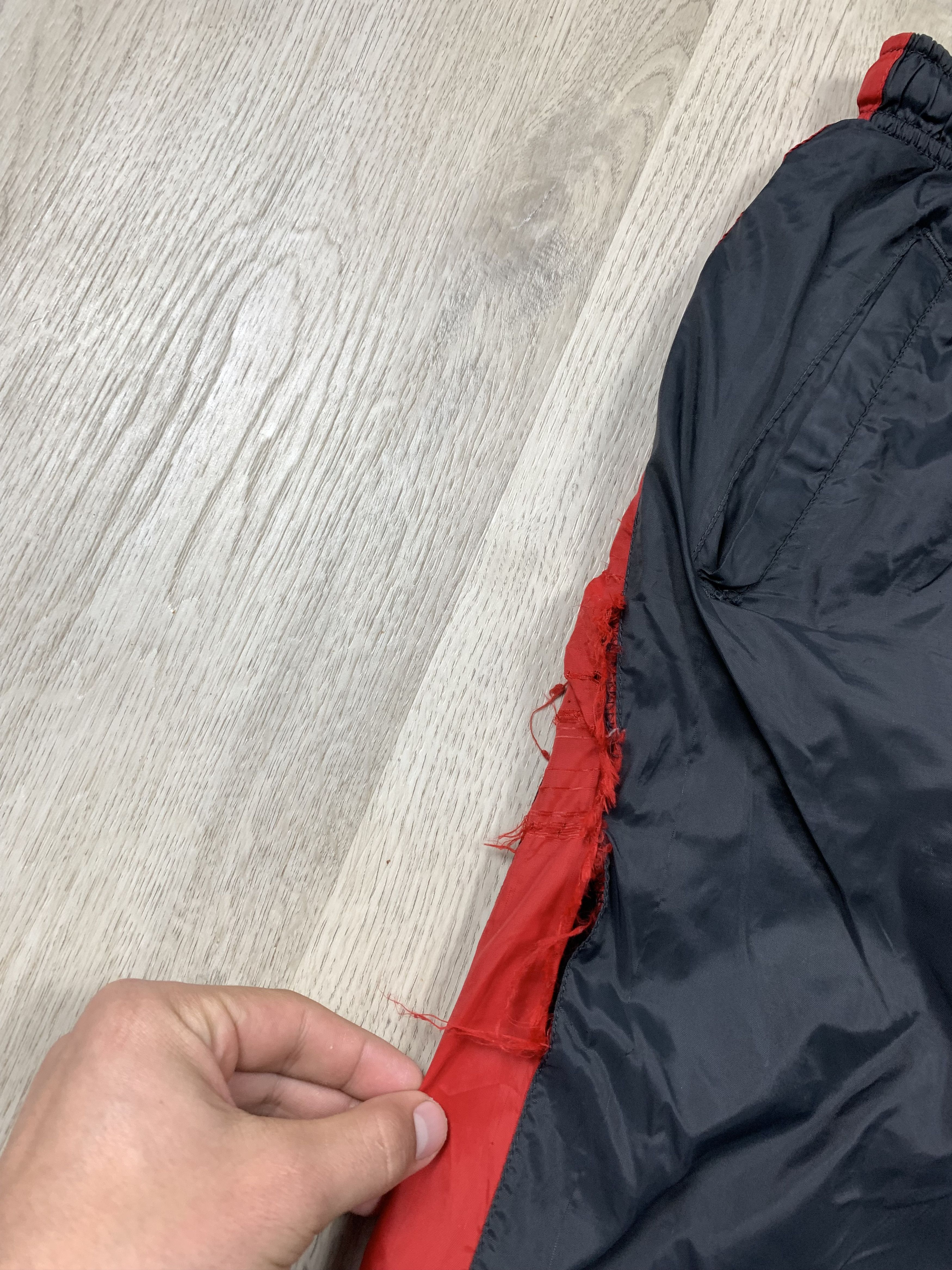 Nike × Vintage Nike Vintage Distressed Nylon Pants Y2K Drill Gorpcore Size US 32 / EU 48 - 3 Thumbnail