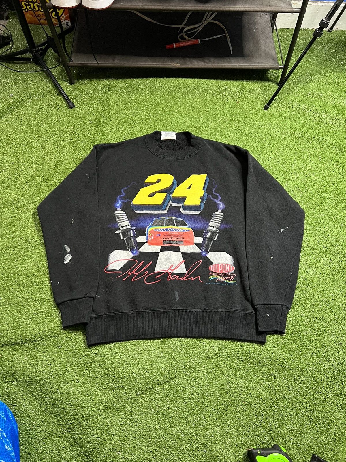 NASCAR × Vintage vintage jeff gordon electricity nascar racing crewneck Size US M / EU 48-50 / 2 - 1 Thumbnail