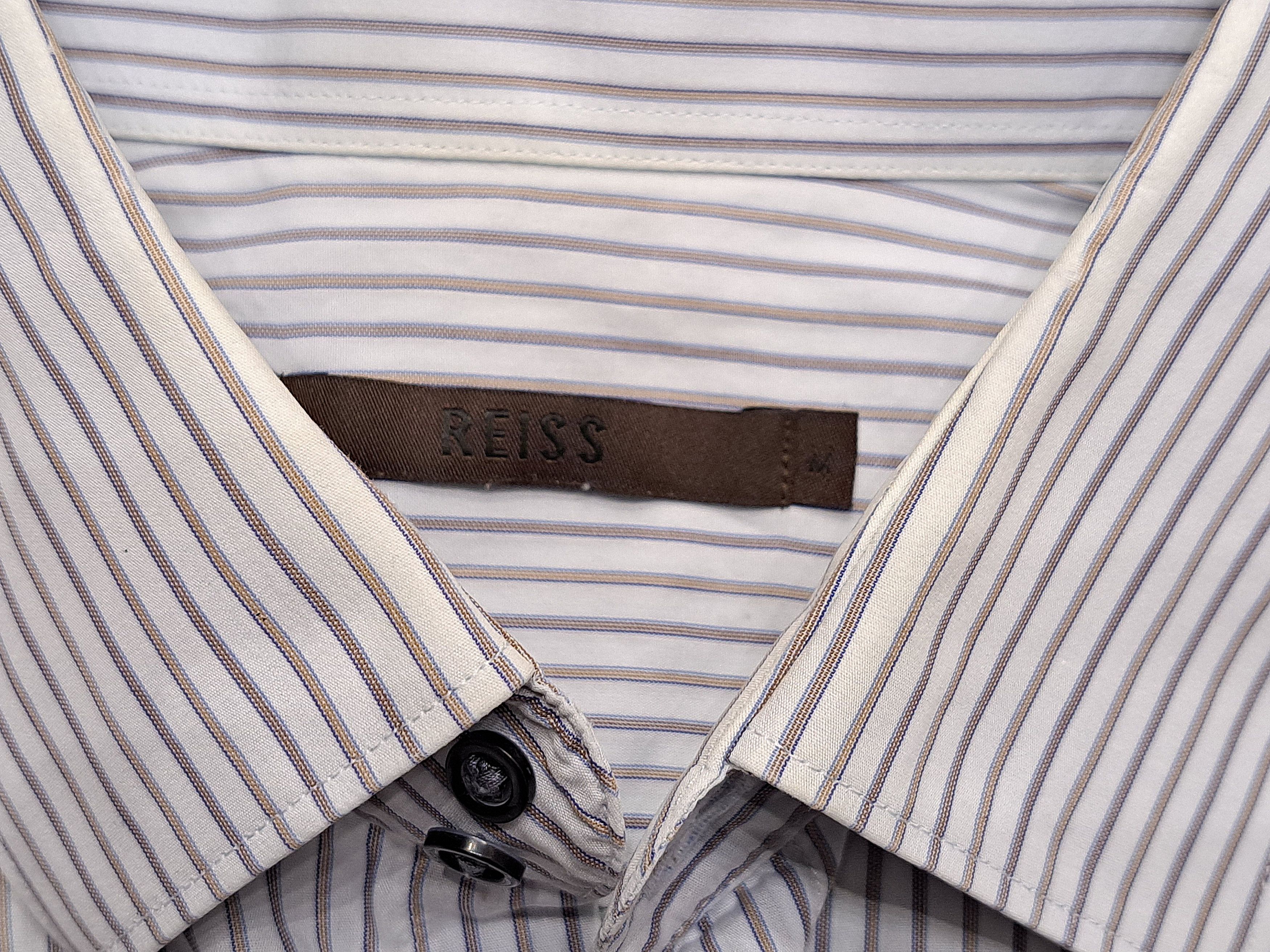 Reiss REISS button up shirt M size long sleve striped Size 42R - 4 Thumbnail