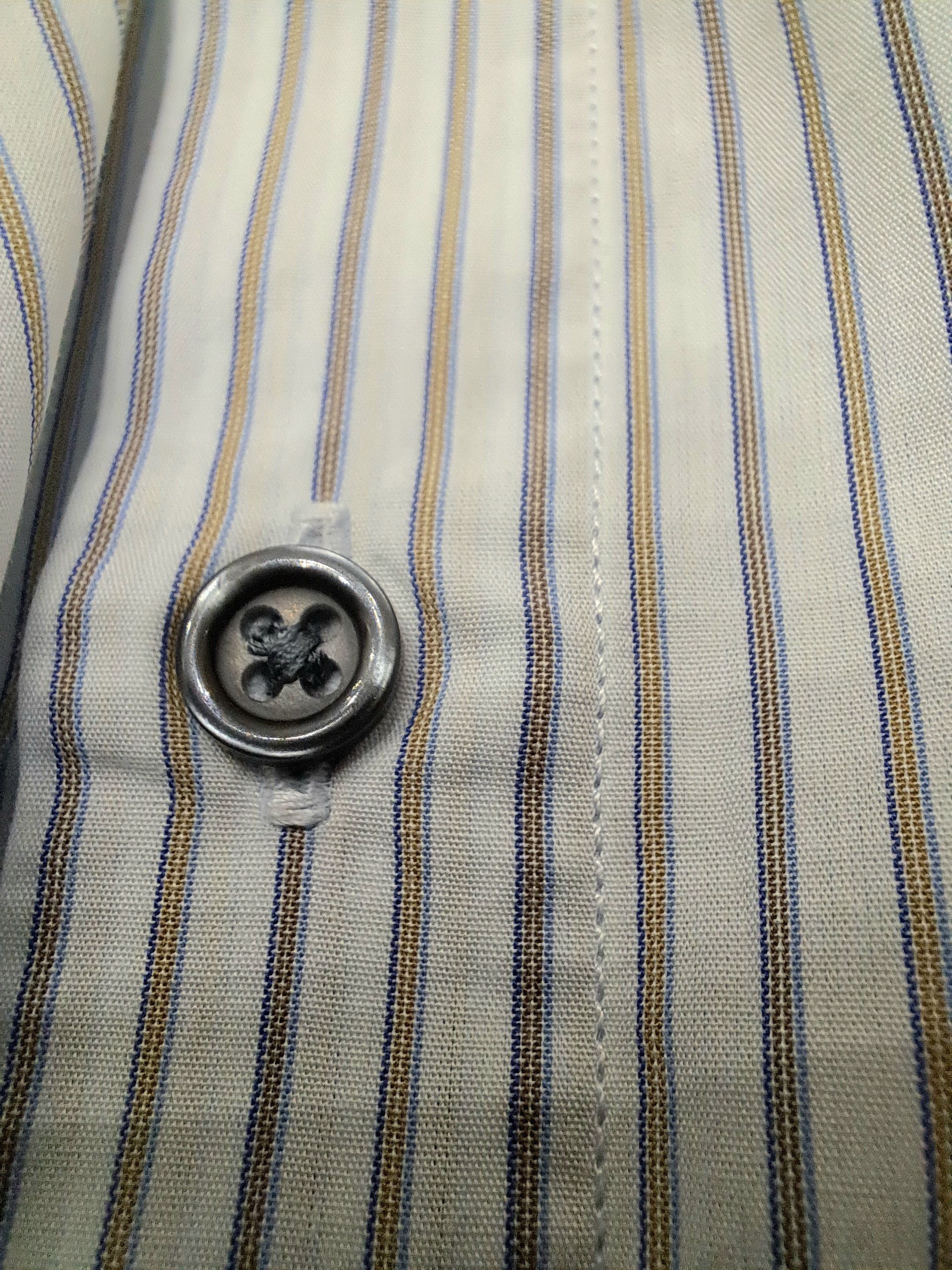 Reiss REISS button up shirt M size long sleve striped Size 42R - 7 Thumbnail