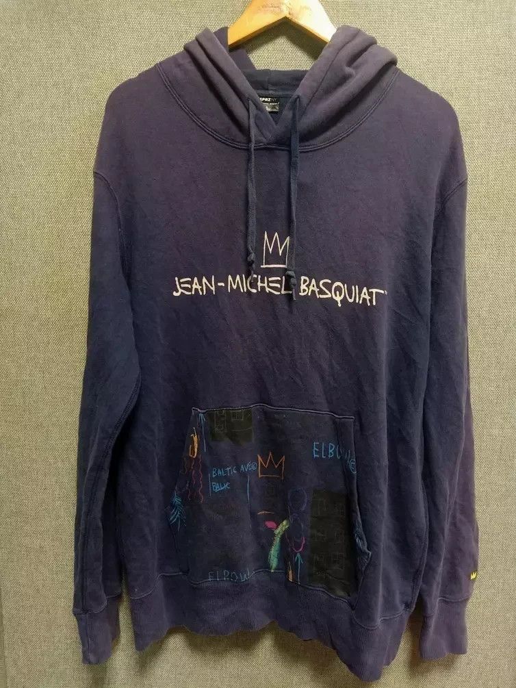 Vintage 90s 'Jean-Michel Basquiat' Art Graphic Sweatshirt XL 2XL main image 1