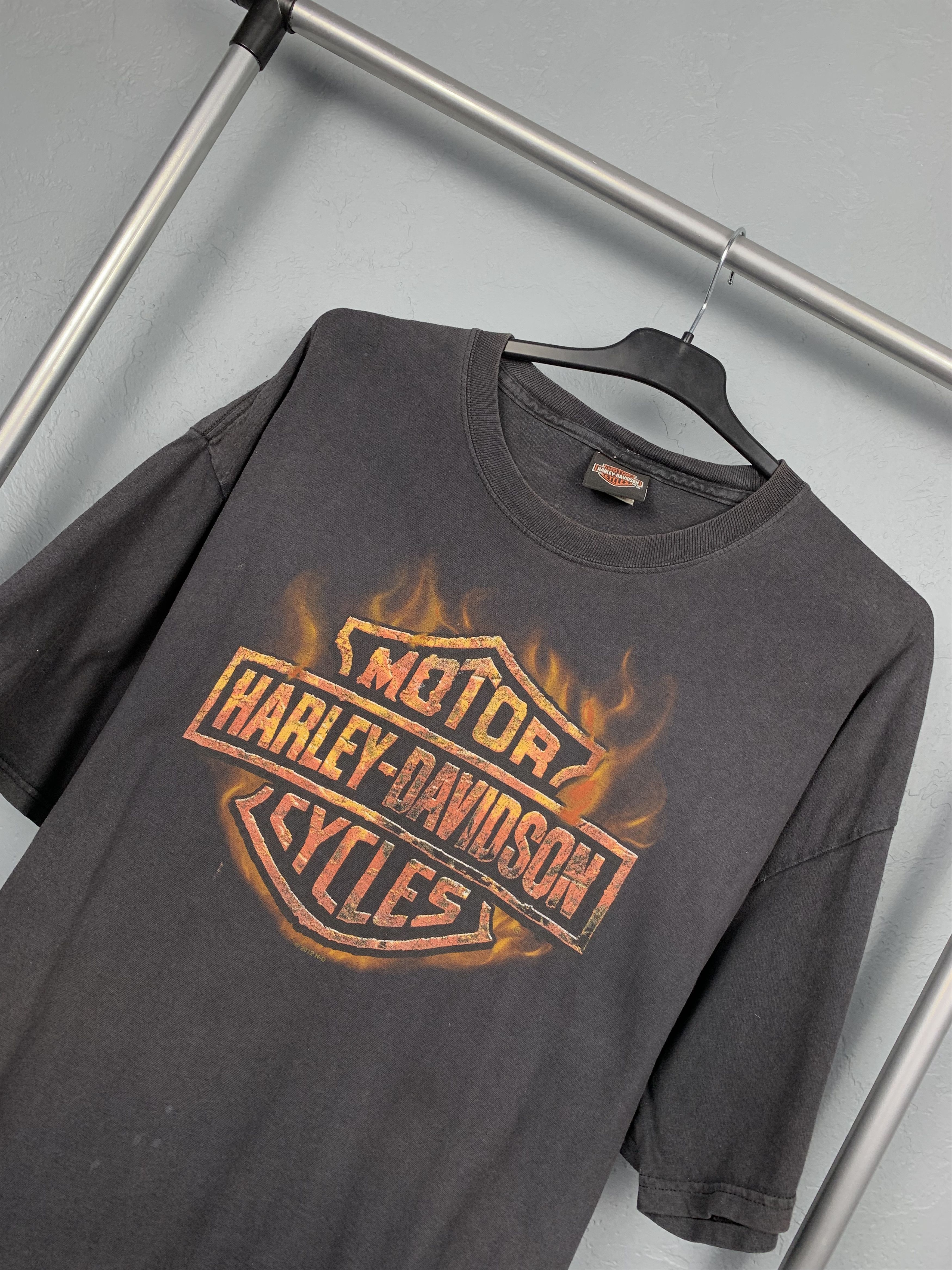 Harley Davidson × Vintage Harley Davidson Vintage Distressed T-Shirt Tee Size US XL / EU 56 / 4 - 3 Thumbnail