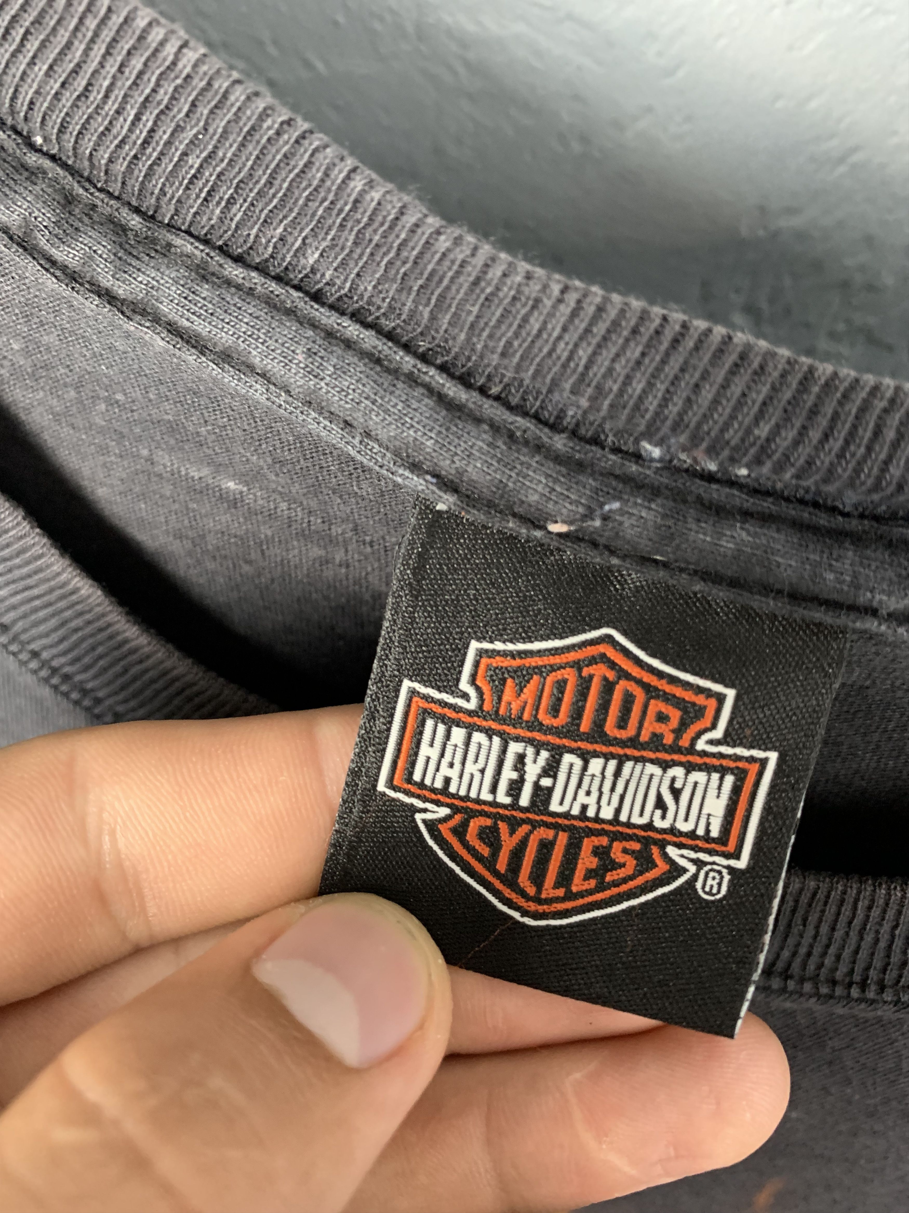 Harley Davidson × Vintage Harley Davidson Vintage Distressed T-Shirt Tee Size US XL / EU 56 / 4 - 6 Thumbnail