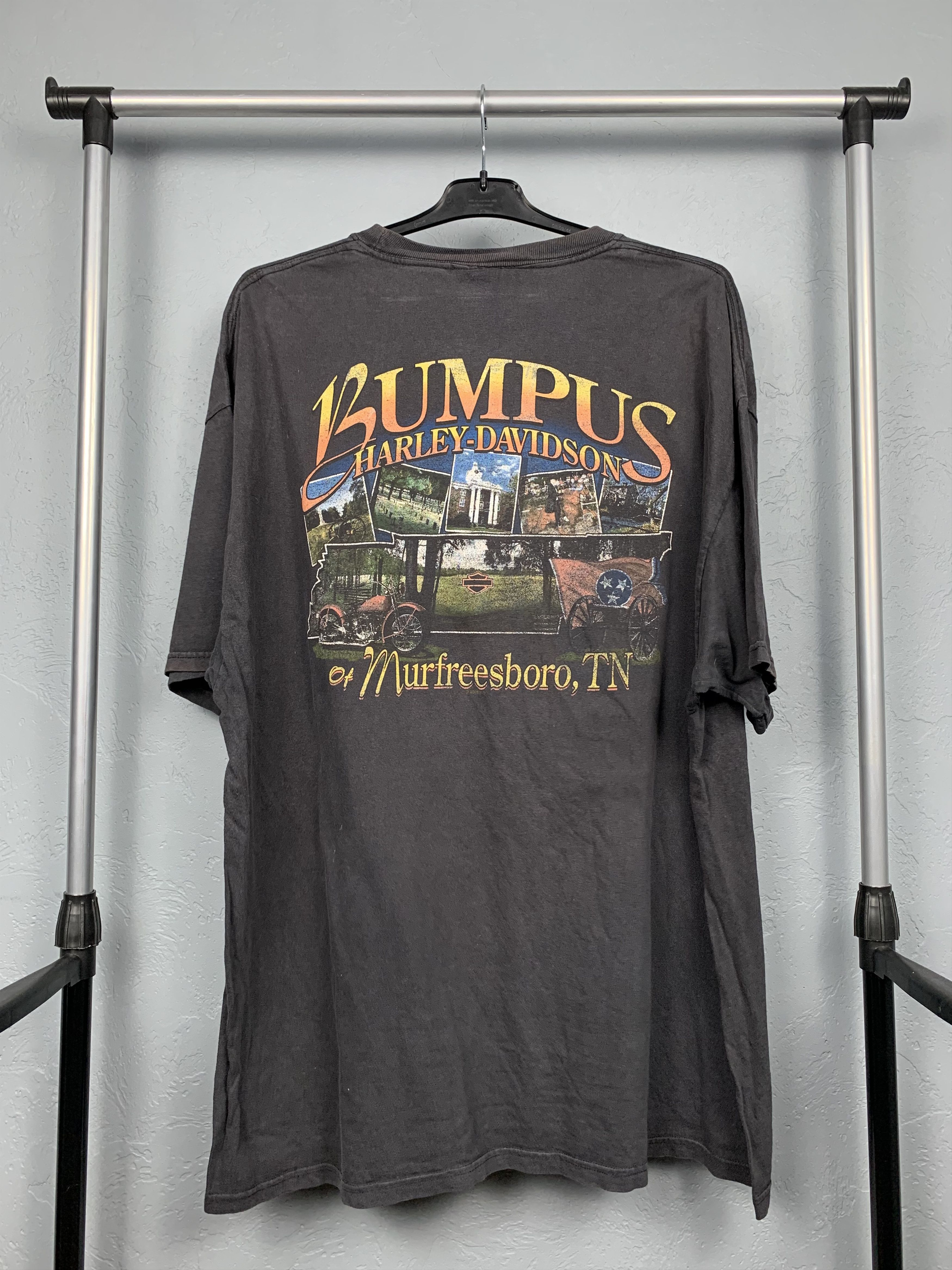 Harley Davidson × Vintage Harley Davidson Vintage Distressed T-Shirt Tee Size US XL / EU 56 / 4 - 1 Thumbnail
