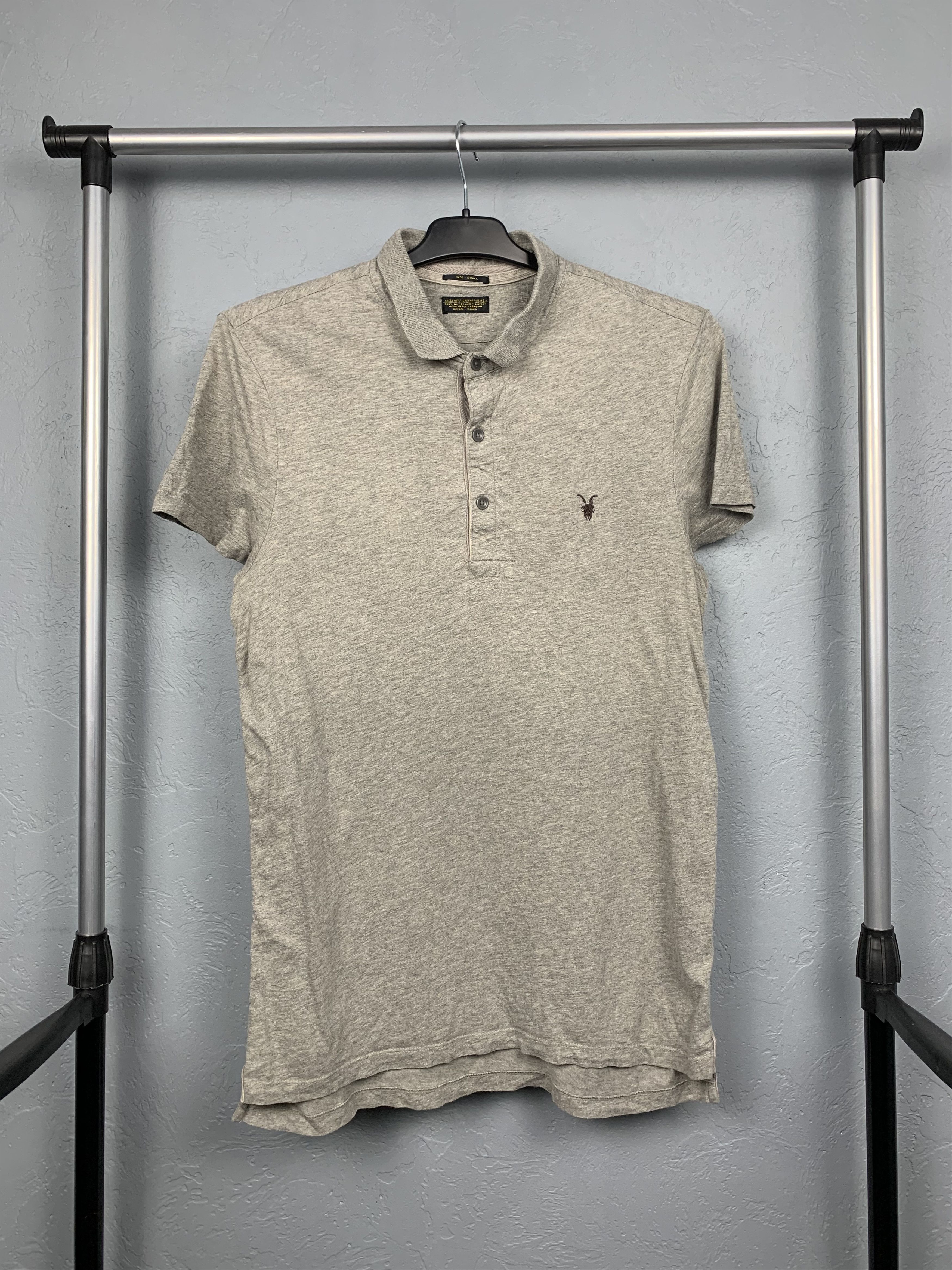 Allsaints Allsaints Sandringham Grey Mens Polo Shirt Size US S / EU 44-46 / 1 - 1 Thumbnail