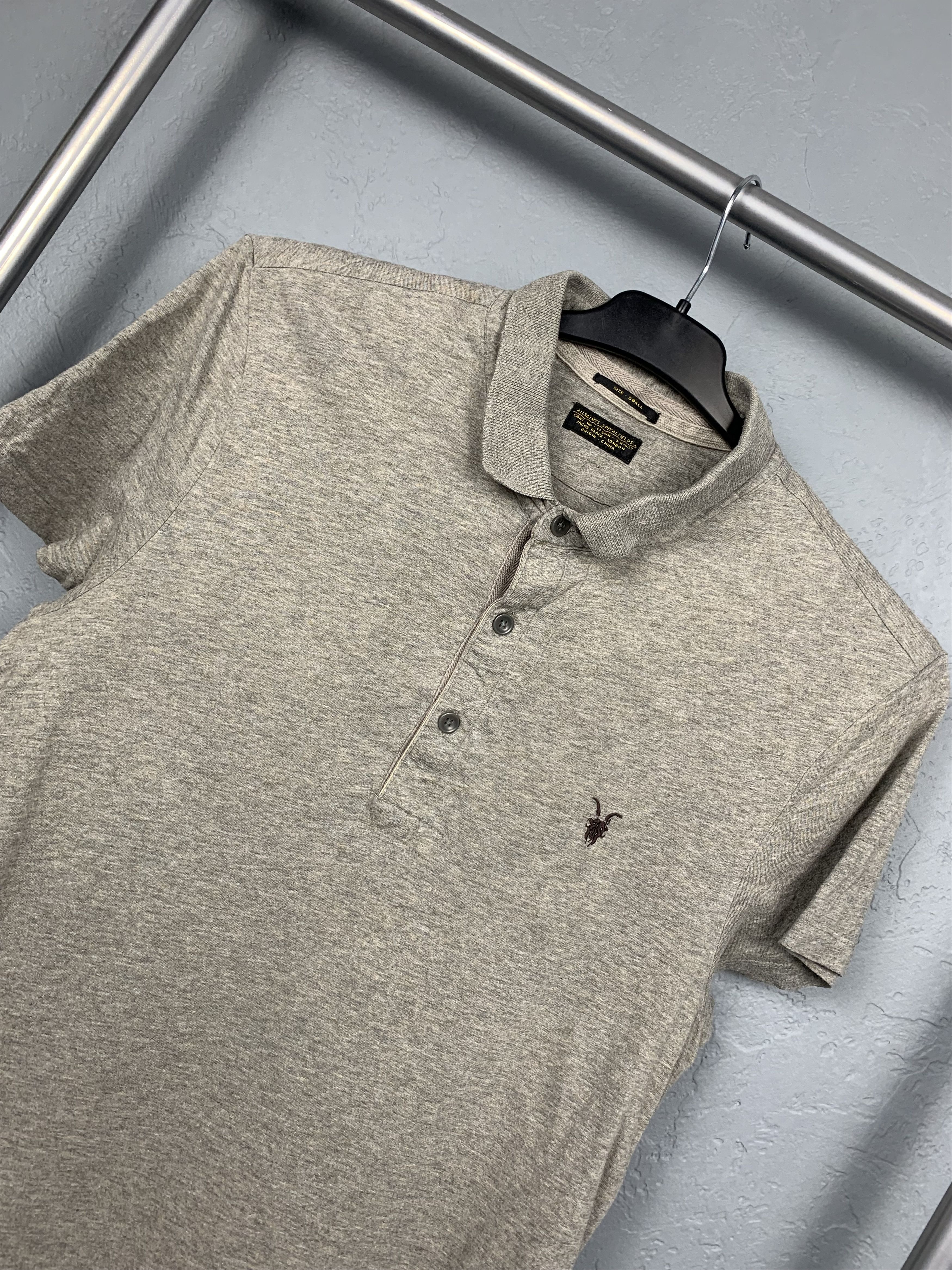 Allsaints Allsaints Sandringham Grey Mens Polo Shirt Size US S / EU 44-46 / 1 - 2 Thumbnail