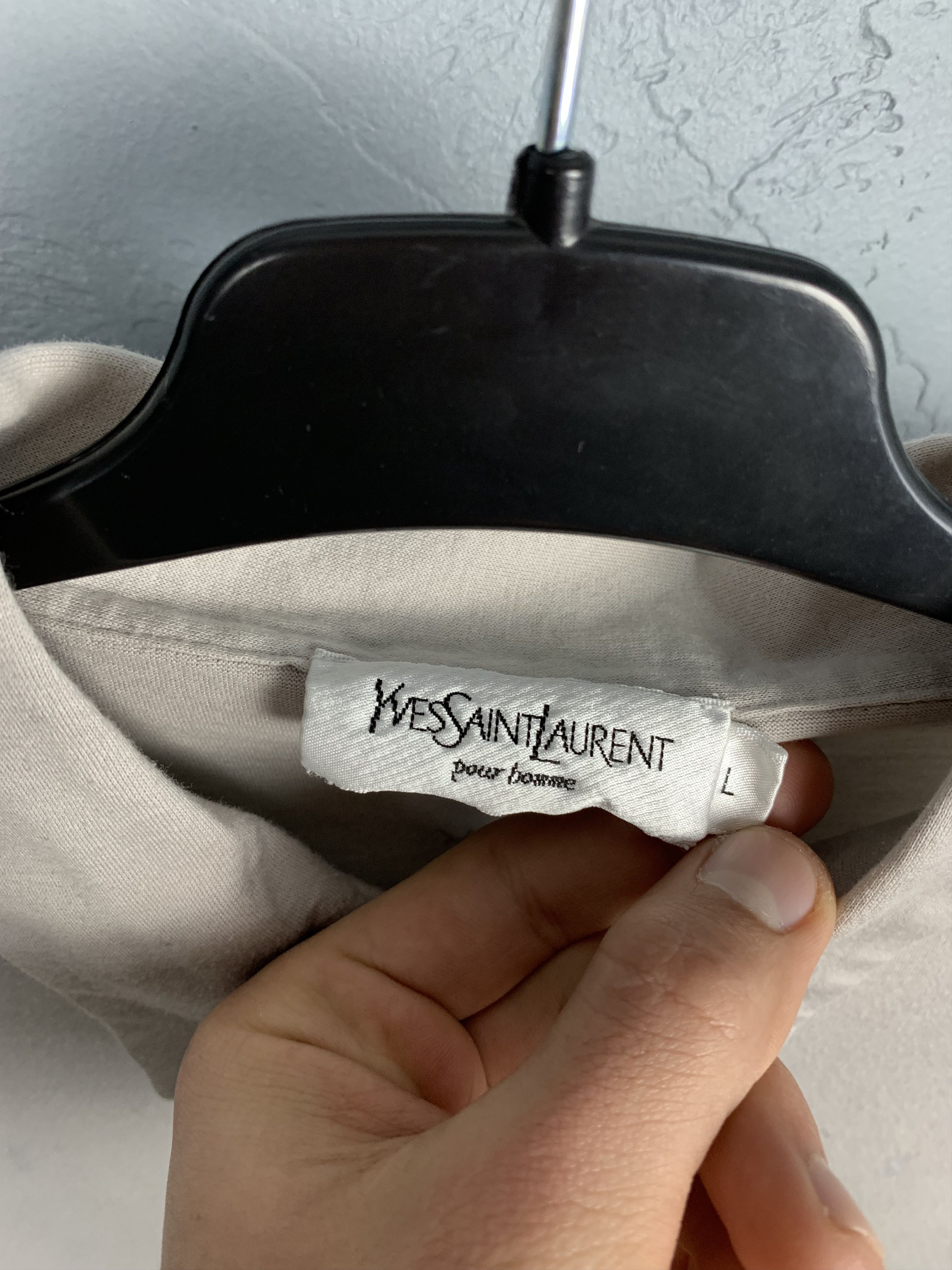 Yves Saint Laurent Yves Saint Laurent YSL Multilogo Polo Shirt Size US L / EU 52-54 / 3 - 3 Thumbnail