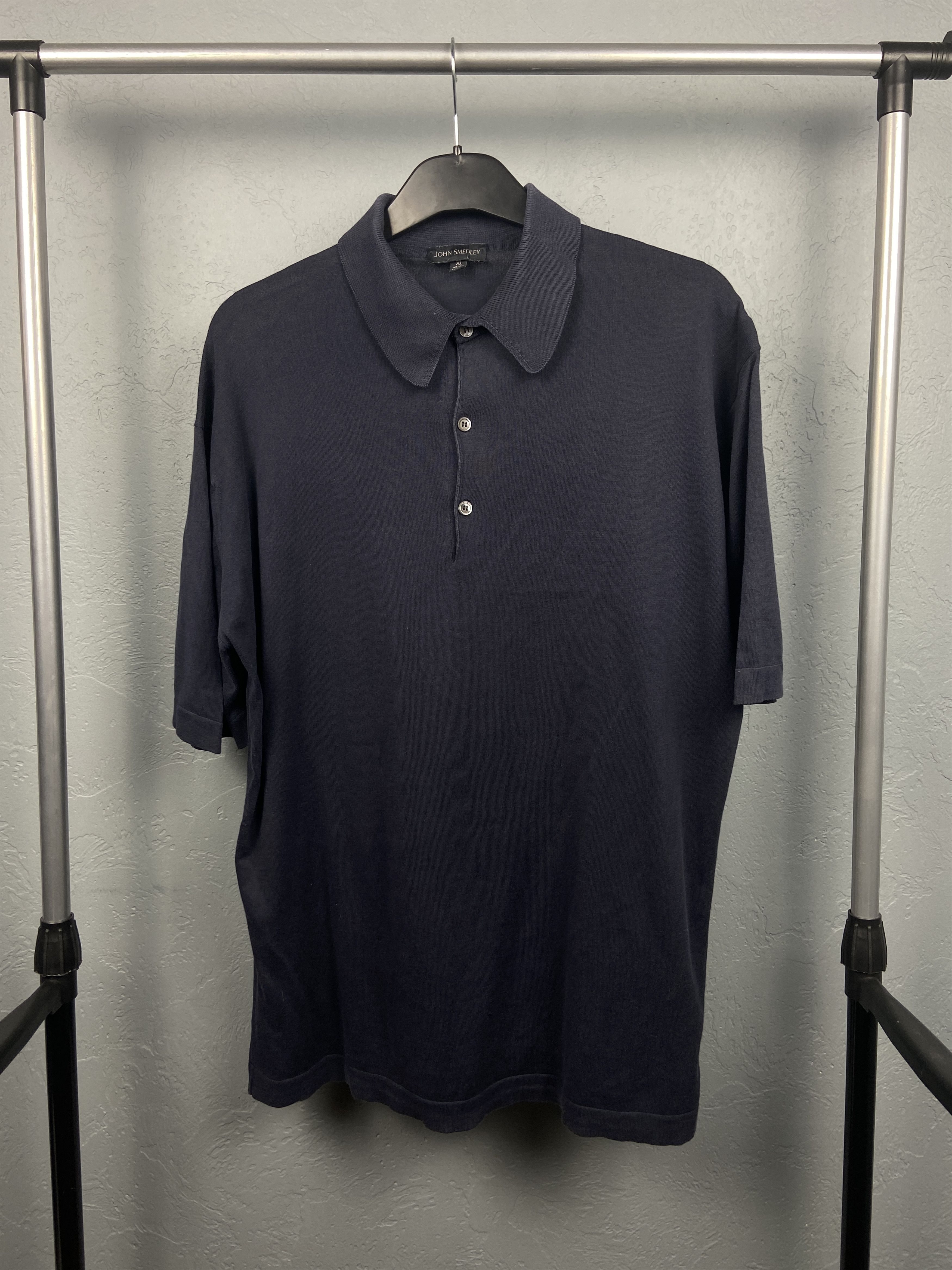 John Smedley × Vintage John Smedley Vintage Polo Shirt Tee Size US XL / EU 56 / 4 - 1 Thumbnail