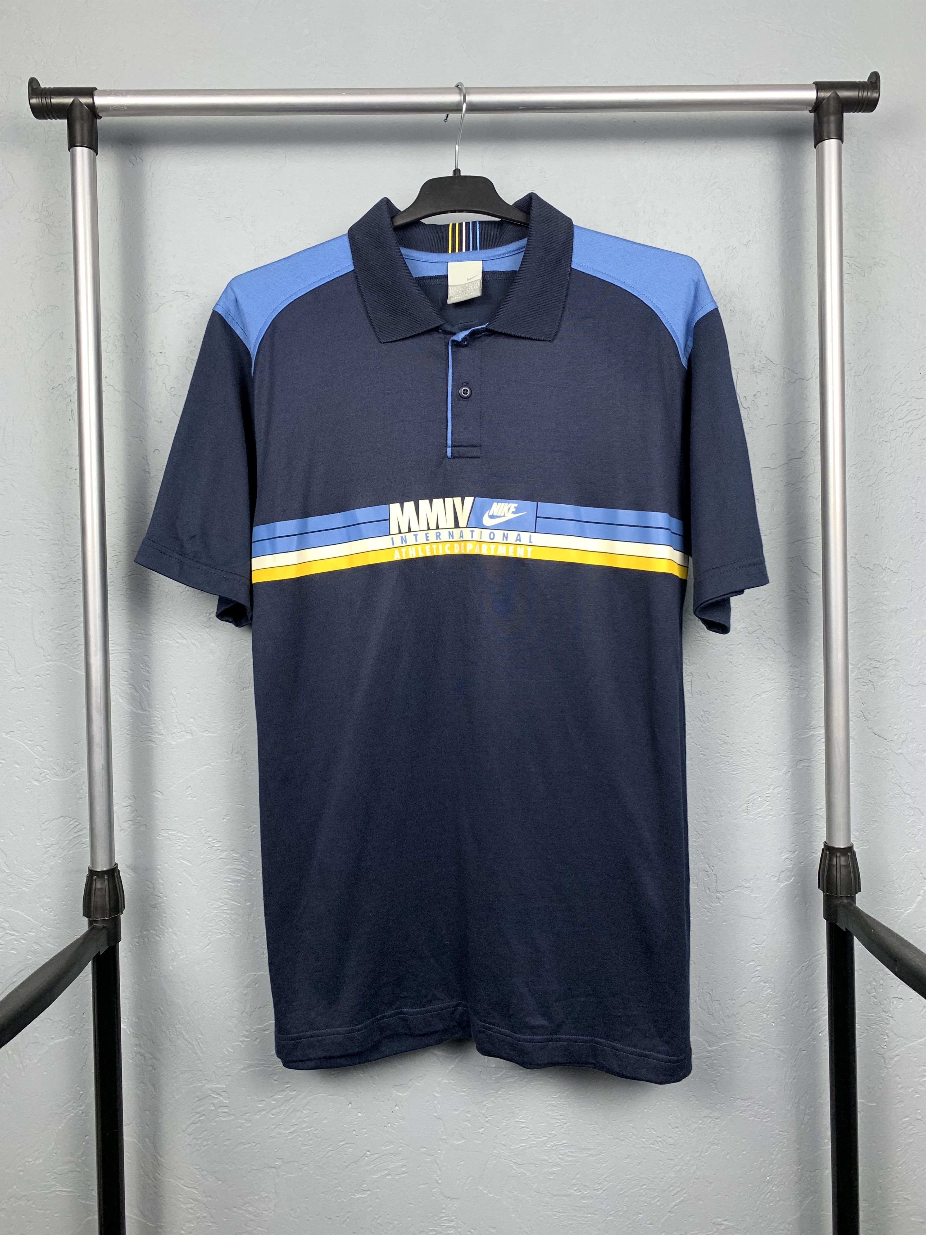 Nike × Vintage Nike Vintage Mens Polo Shirt Y2K Size US M / EU 48-50 / 2 - 1 Thumbnail