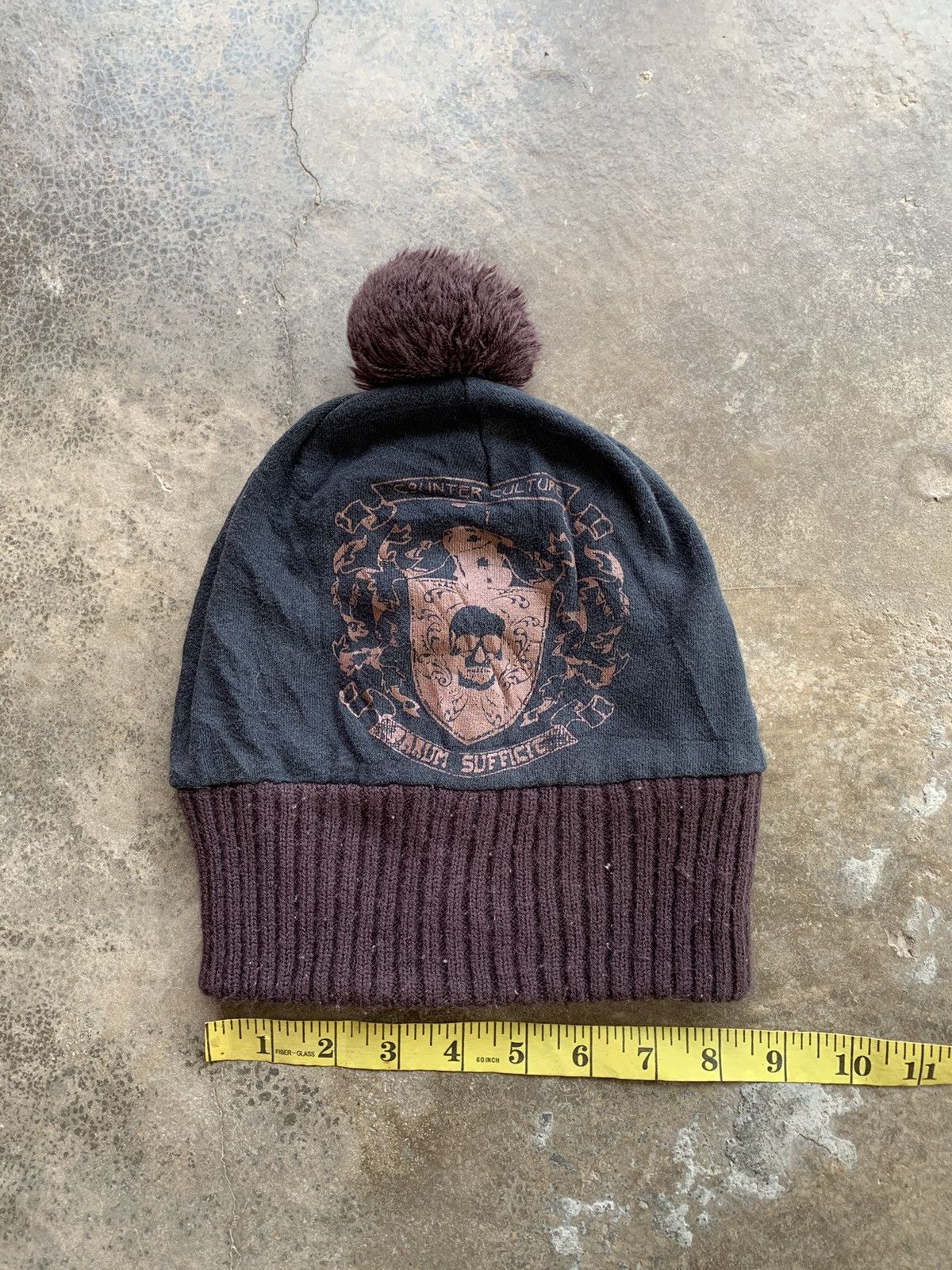 Japanese Brand Steals! Counter Culture Skull Punks Beanie Hat Size ONE SIZE - 7 Thumbnail