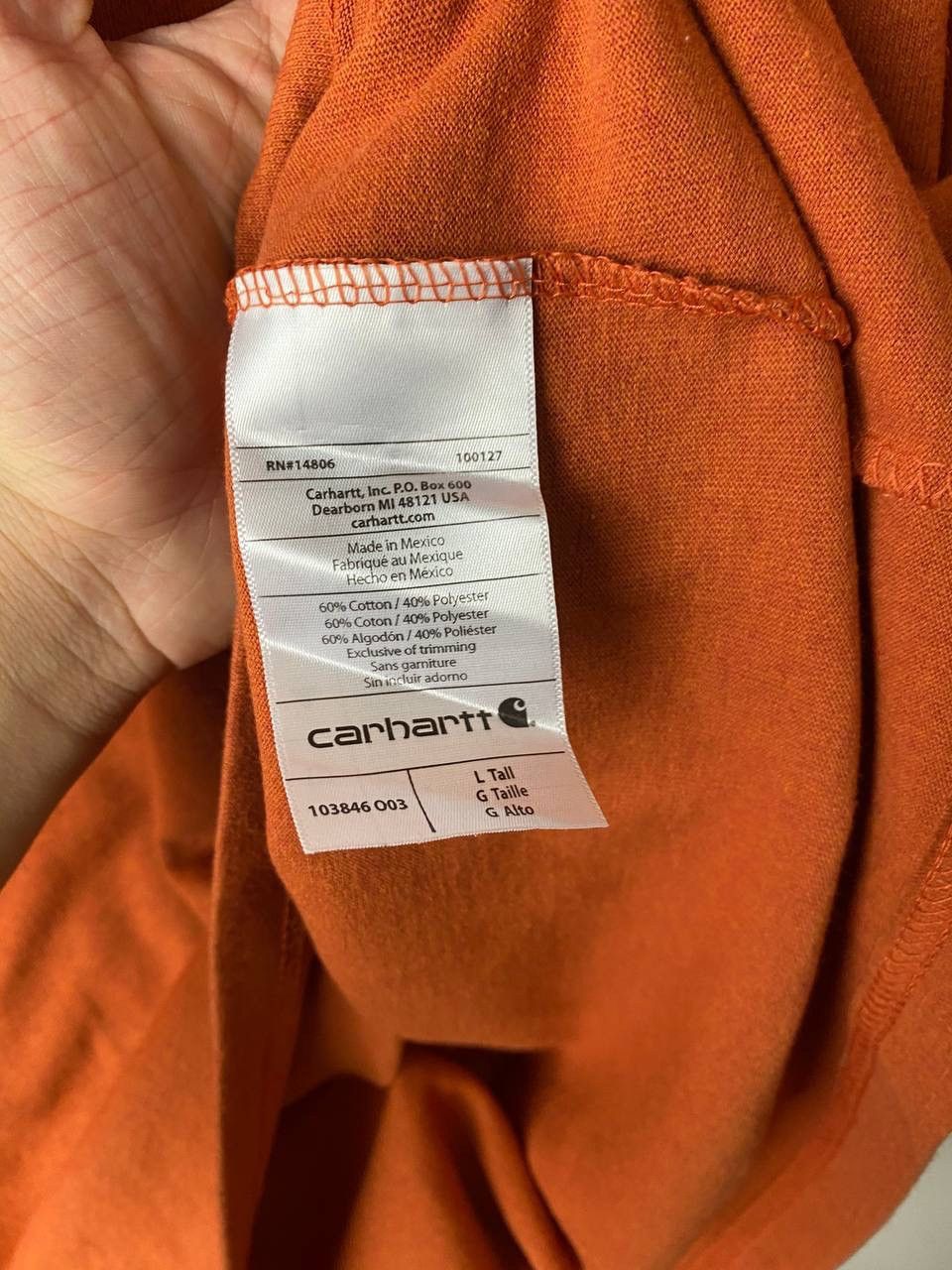 Carhartt Carhartt original fit long sleeve size L Size US L / EU 52-54 / 3 - 4 Thumbnail