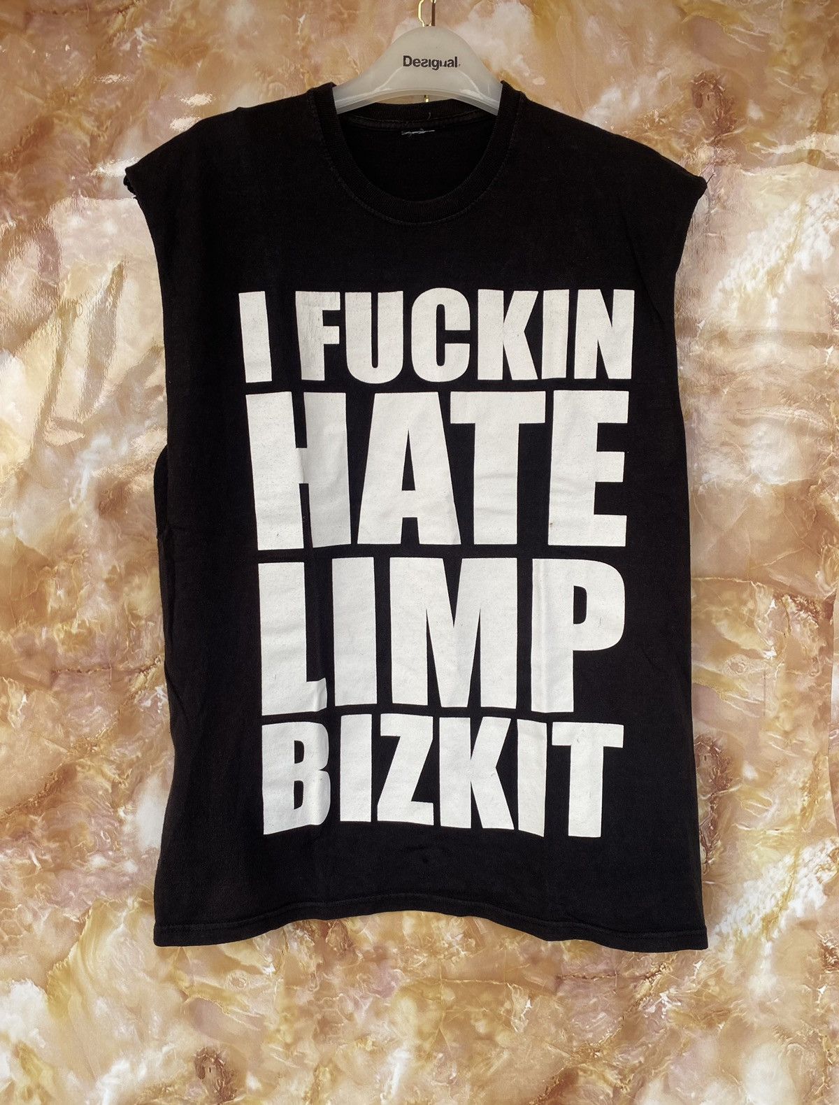 Band Tees Y2K Limp Bizkit i hate black sleeveless tank top tee print Size US L / EU 52-54 / 3 - 1 Thumbnail