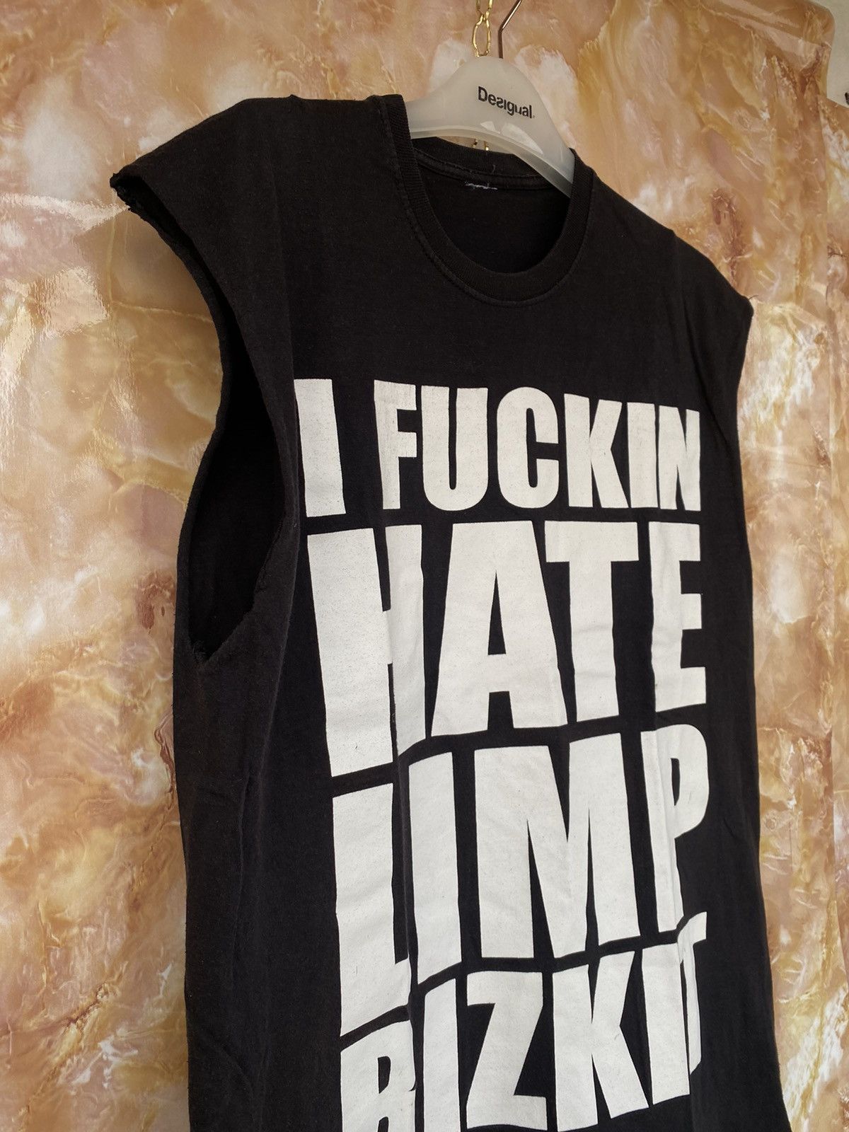 Band Tees Y2K Limp Bizkit i hate black sleeveless tank top tee print Size US L / EU 52-54 / 3 - 4 Thumbnail