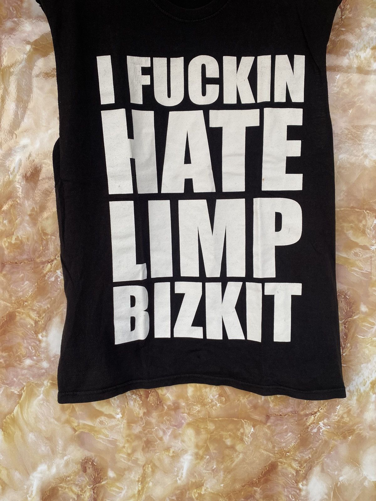 Band Tees Y2K Limp Bizkit i hate black sleeveless tank top tee print Size US L / EU 52-54 / 3 - 2 Thumbnail