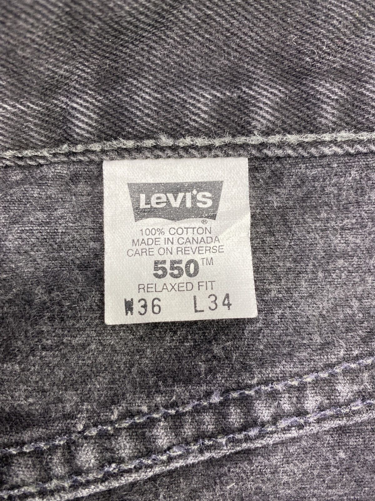 Levi's 90s Vintage Levi's 550 Black Jeans - J763 Size US 36 / EU 52 - 5 Thumbnail