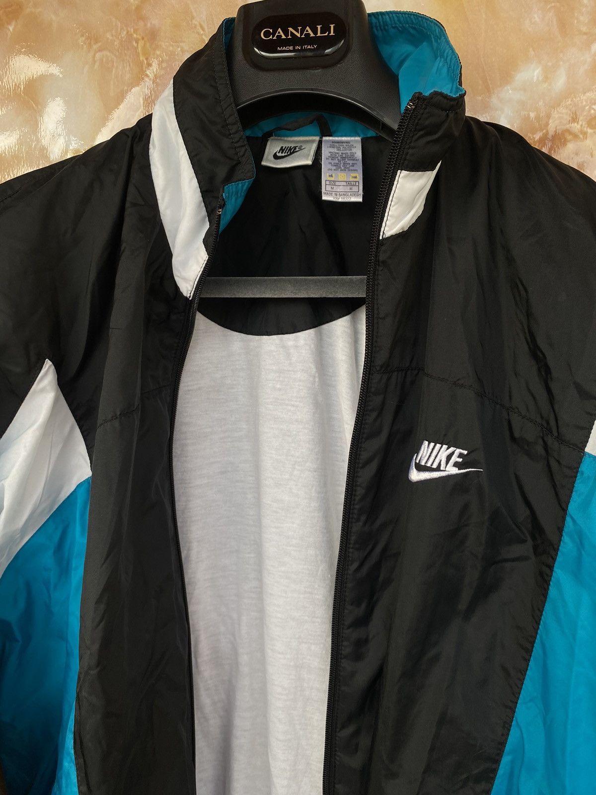 Nike 90’s Nike Vintage windrunner blue swoosh track jacket drill Size US M / EU 48-50 / 2 - 6 Thumbnail