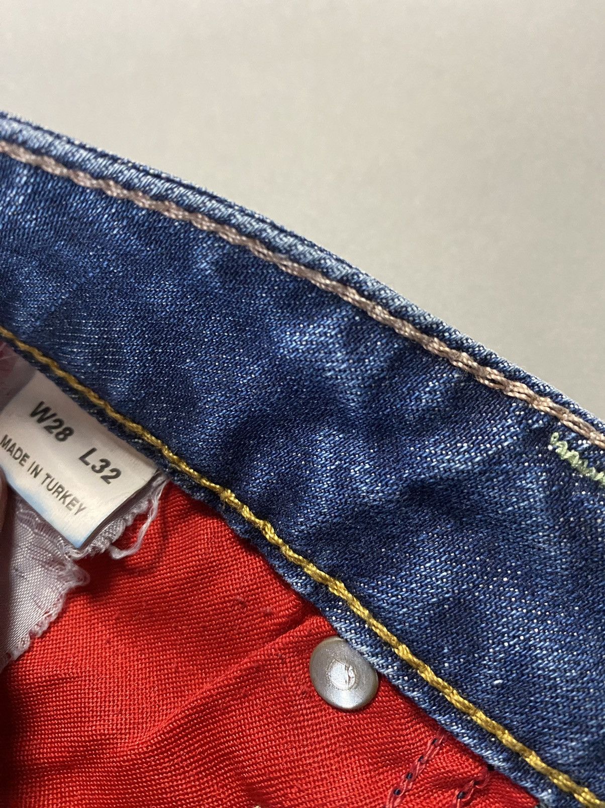Evisu × Puma × Vintage Evisu x Puma vintage navy jeans black seagulls Y2K Size US 28 / EU 44 - 8 Thumbnail