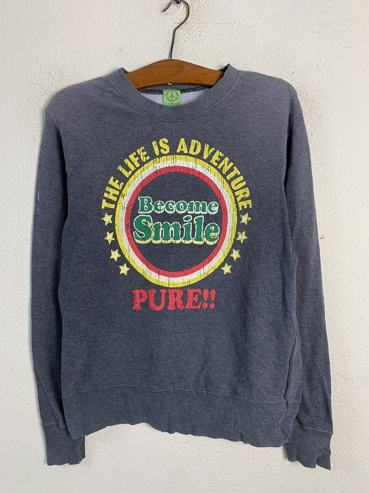 Japanese Brand Peace Mountain Sweatshirt Size US S / EU 44-46 / 1 - 1 Thumbnail