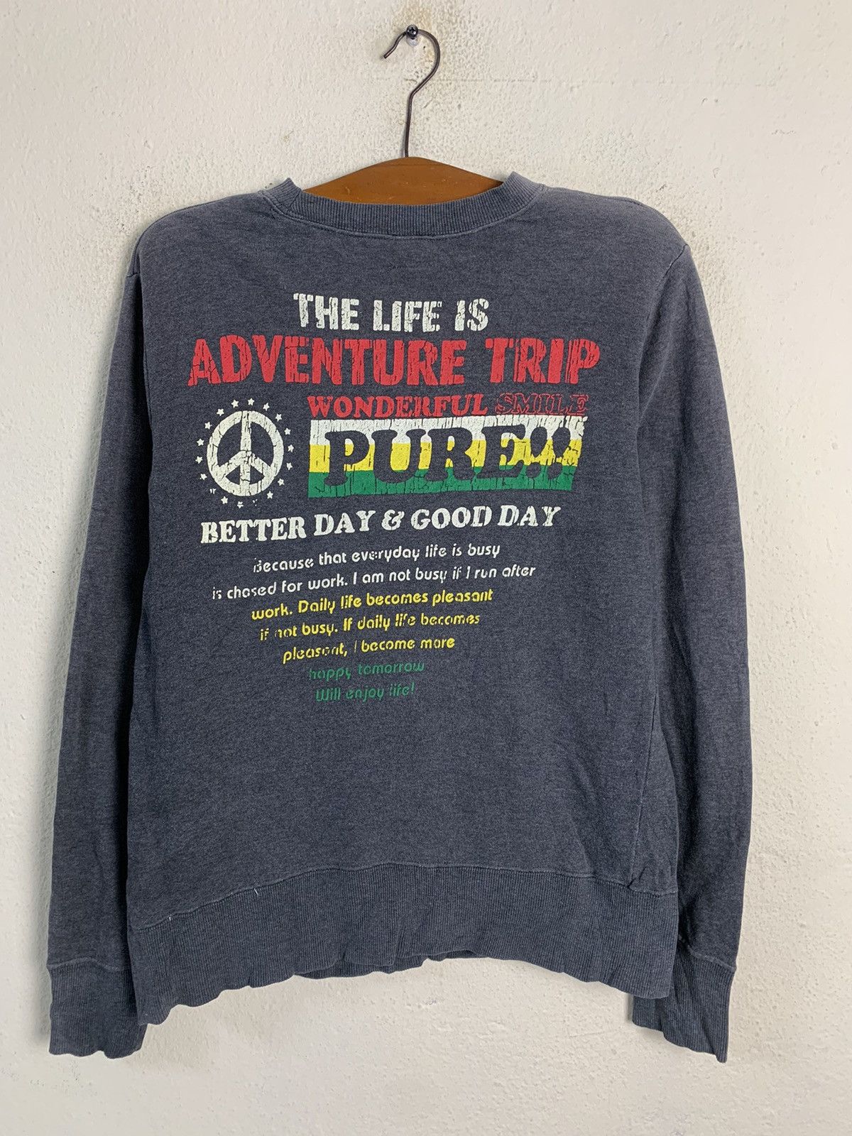 Japanese Brand Peace Mountain Sweatshirt Size US S / EU 44-46 / 1 - 7 Thumbnail