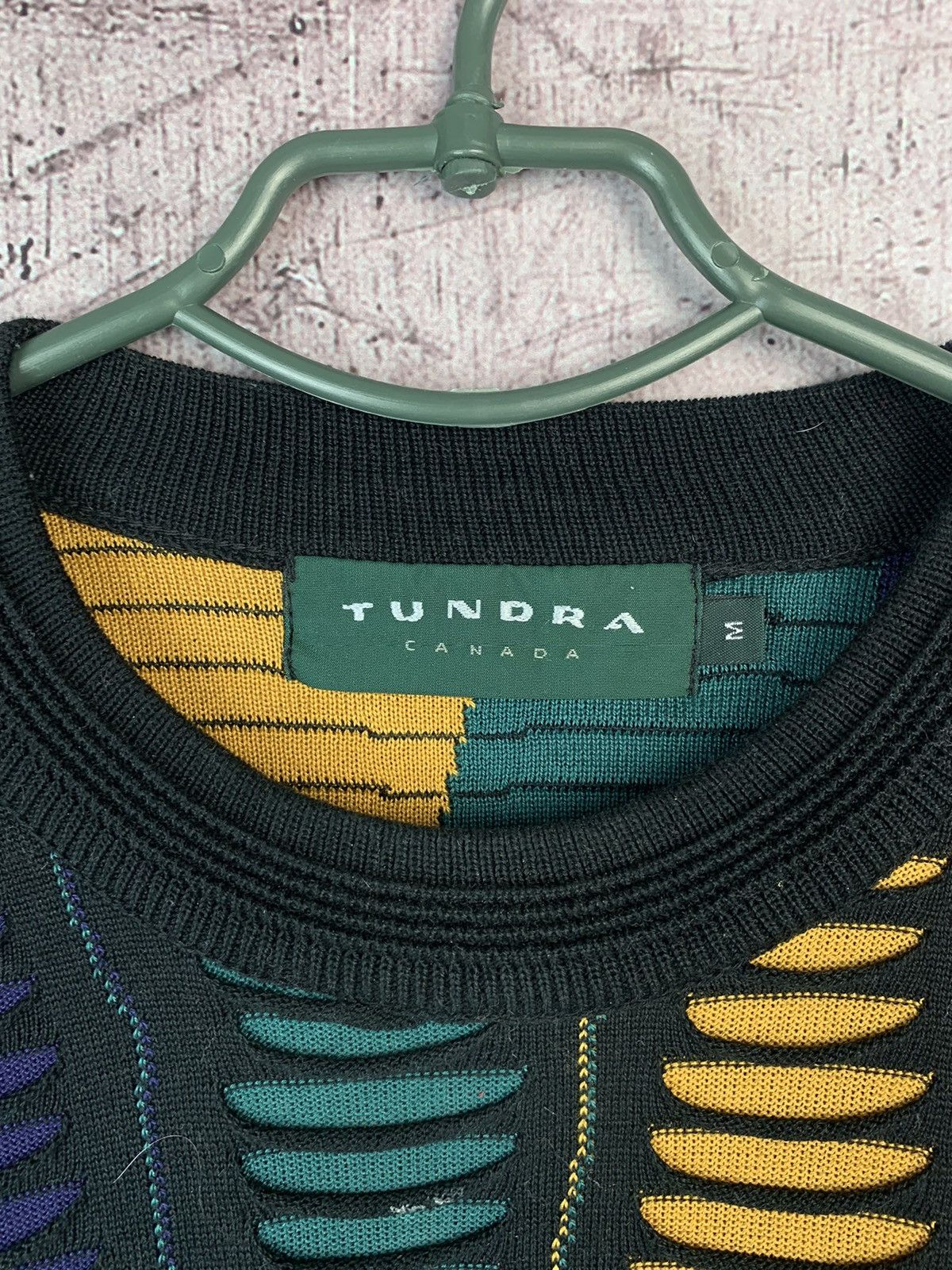Tundra Vintage 90s Mens Large Coogi Style Textured Biggie Sweater Size US M / EU 48-50 / 2 - 8 Thumbnail