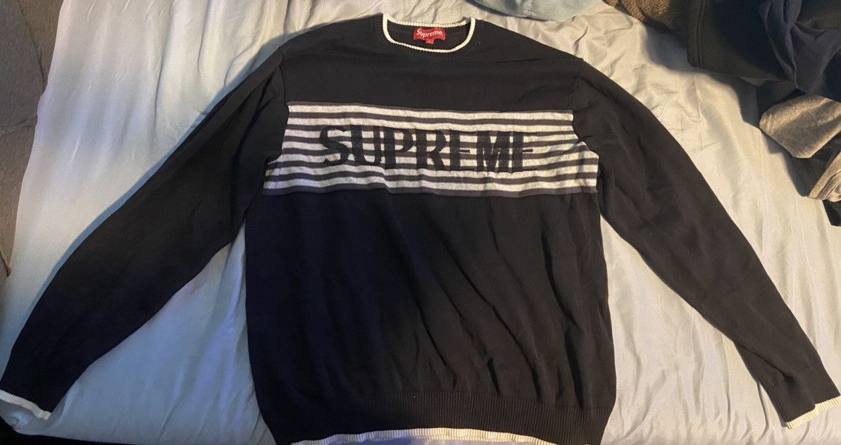 Supreme Supreme Chest stripe sweater | Grailed