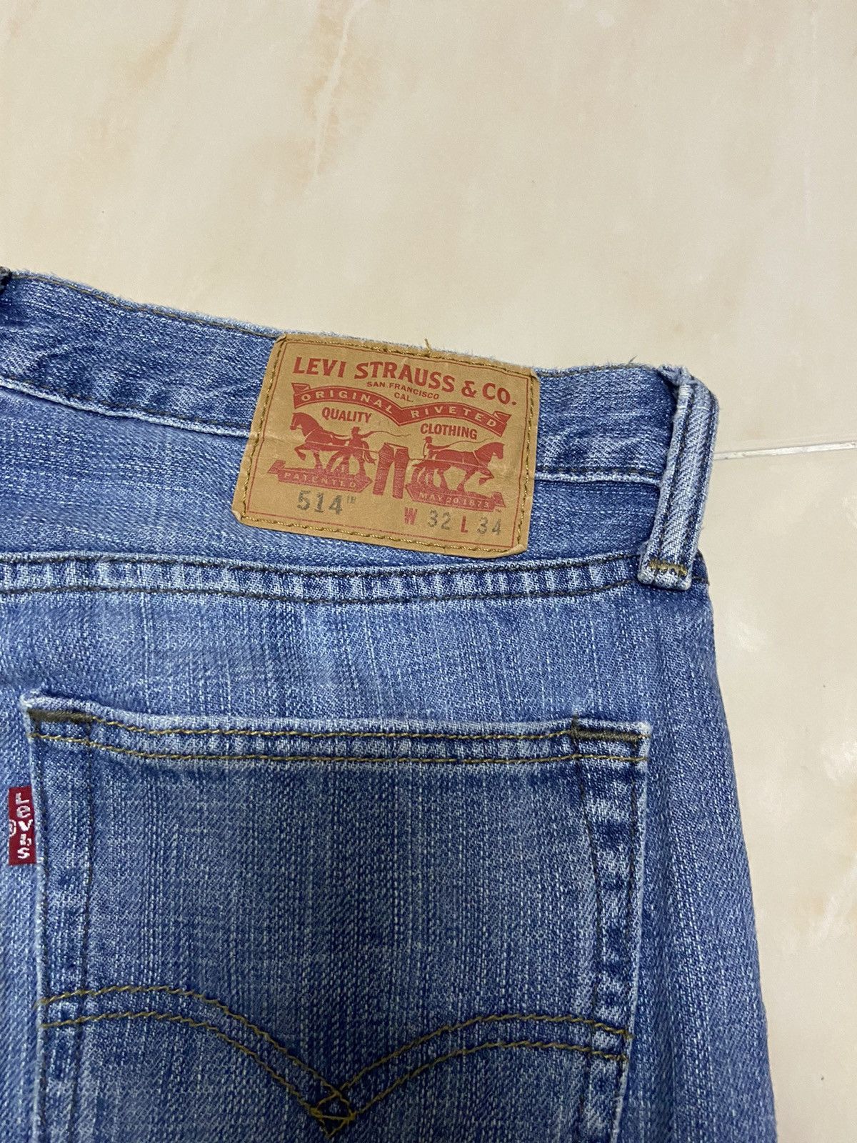 Levi's Vintage 514 Levis Jeans Denim fit W33 straight cut Size US 33 - 8 Thumbnail