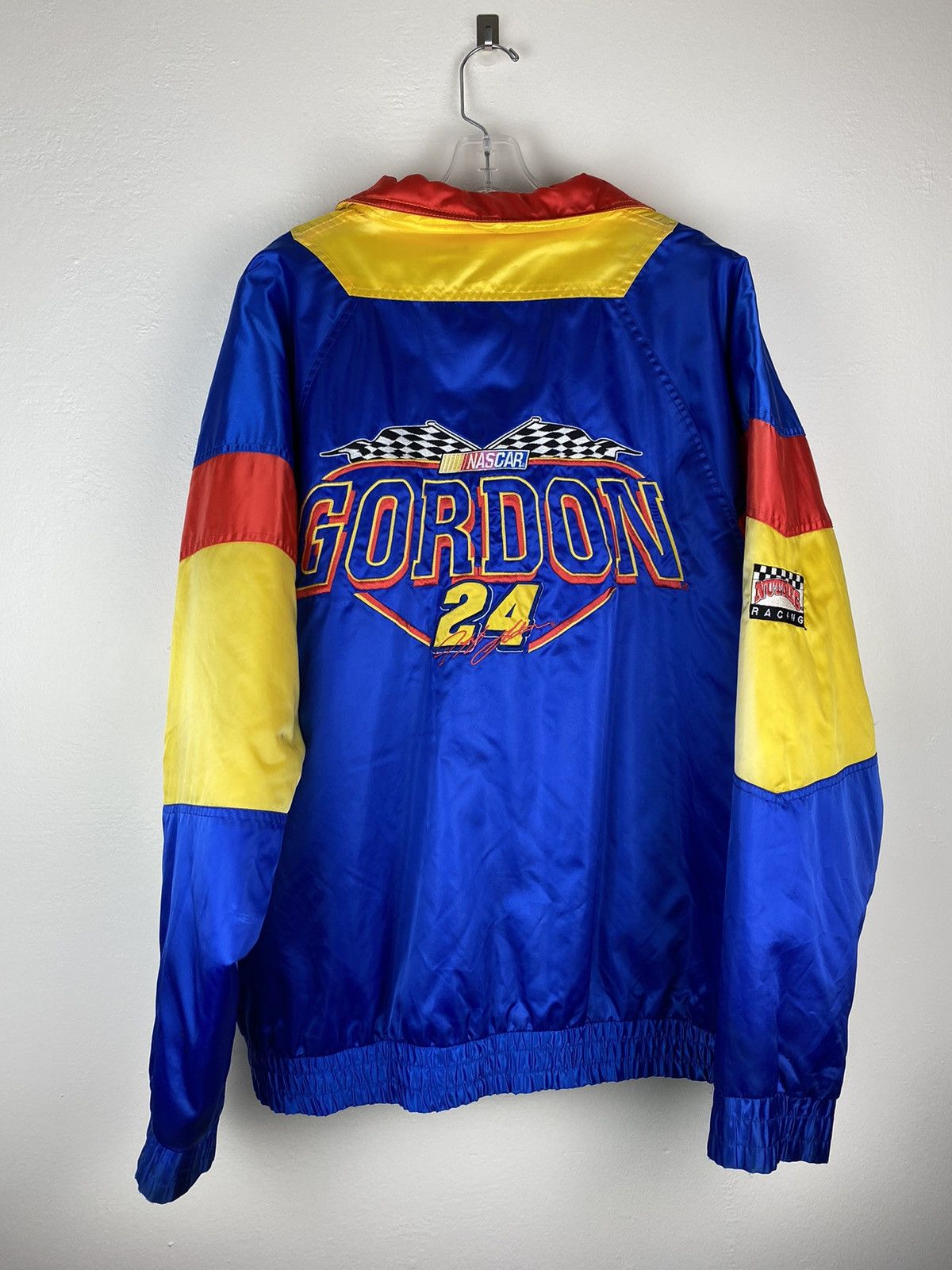 NASCAR Vintage NASCAR Nutmeg Gordon 24 Jacket Race Zip Up Size US L / EU 52-54 / 3 - 3 Thumbnail